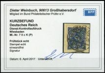 1923, Deutsches Reich Dienst Regierung Wiesbaden, WIE 7 II c K, ...