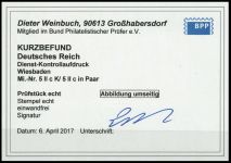 1923, Deutsches Reich Dienst Regierung Wiesbaden, WIE 5 II c (2) ...