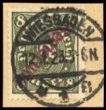 1923, Deutsches Reich Dienst Regierung Wiesbaden, WIE 8 II b K, ...