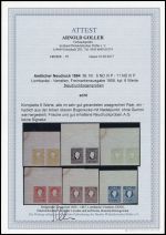 1884, Österreich Lombardei Venetien, 6-11 ND III (2) Ecke