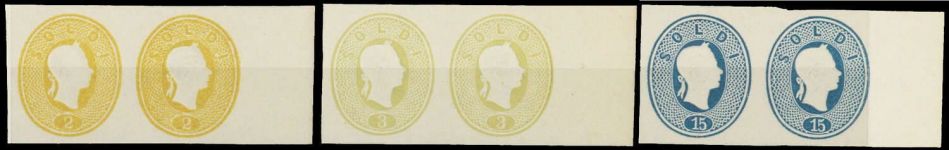 1884, Österreich Lombardei Venetien, I-III + 12-13 ND III (2) SR