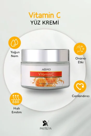 Vitamin C Yüz Kremi 50 g – Nemlendirici ve Onarıcı
