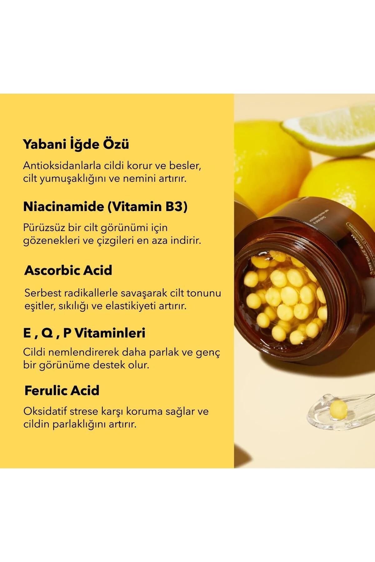 Vitamin C Kapsüllü Krem – Cilt Aydınlatıcı, Yoğun Nemlendirici ve Leke Karşıtı Krem - Görsel 4
