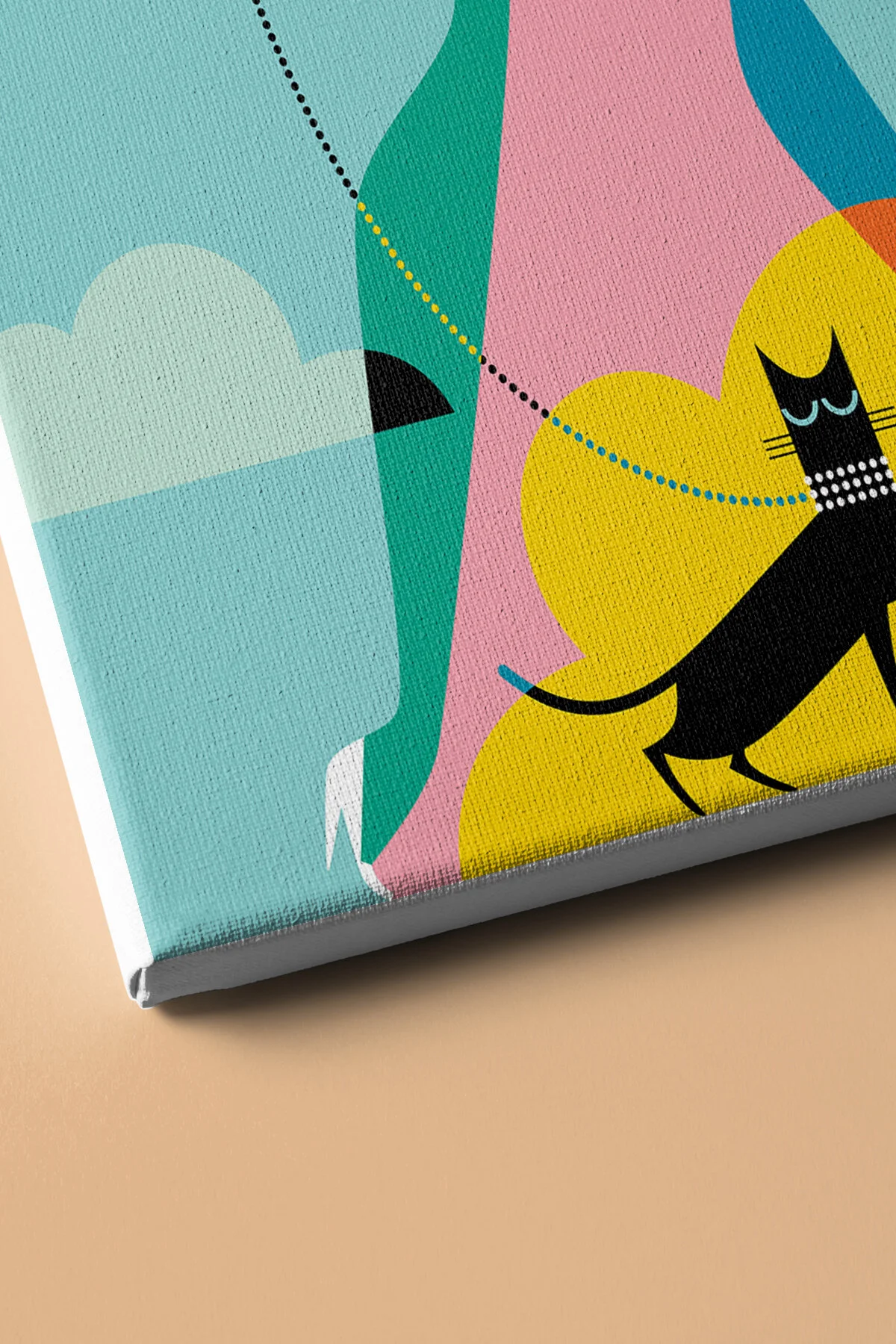 Sayılarla Boyama Seti Çerçeveli Kasnaklı Zengin Kız 60x75 Cm - Görsel 3