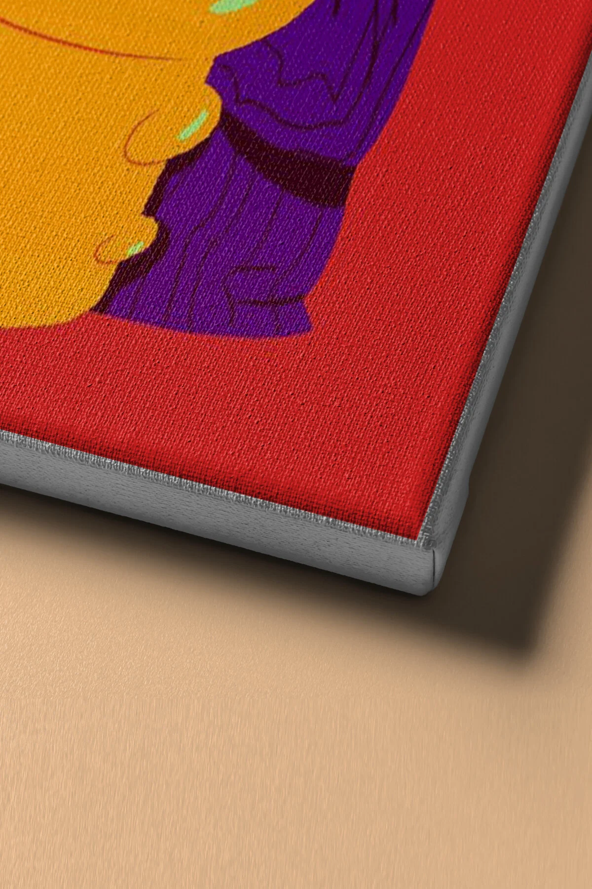 Sayılarla Boyama Seti Çerçeveli Kasnaklı Renkli Müzisyen Adam 60x75 Cm - Görsel 4