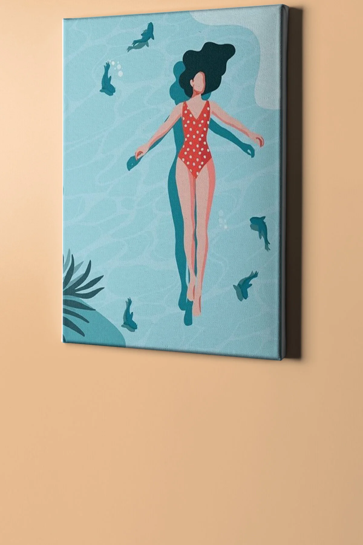 Sayılarla Boyama Seti Çerçeveli Kasnaklı Deniz Keyfi 50x65 Cm - Görsel 2