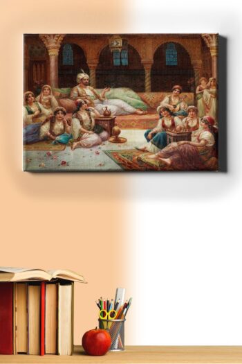 Sayılarla Boyama Seti Çerçeveli Kasnaklı Akşam Sefası