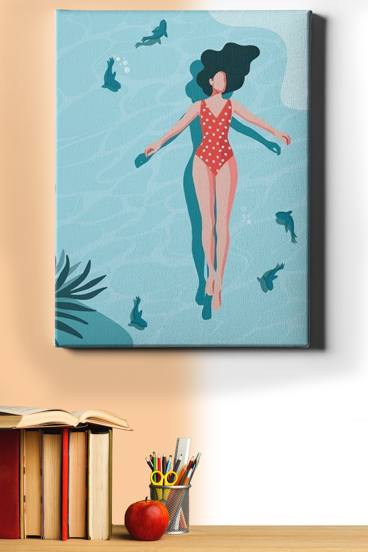 Sayılarla Boyama Seti Çerçeveli Kasnaklı Deniz Keyfi