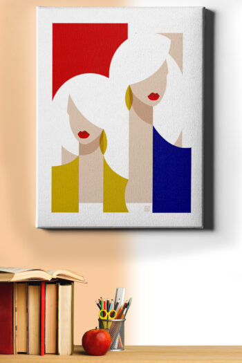 Sayılarla Boyama Seti Çerçeveli Kasnaklı Iş Kadınları