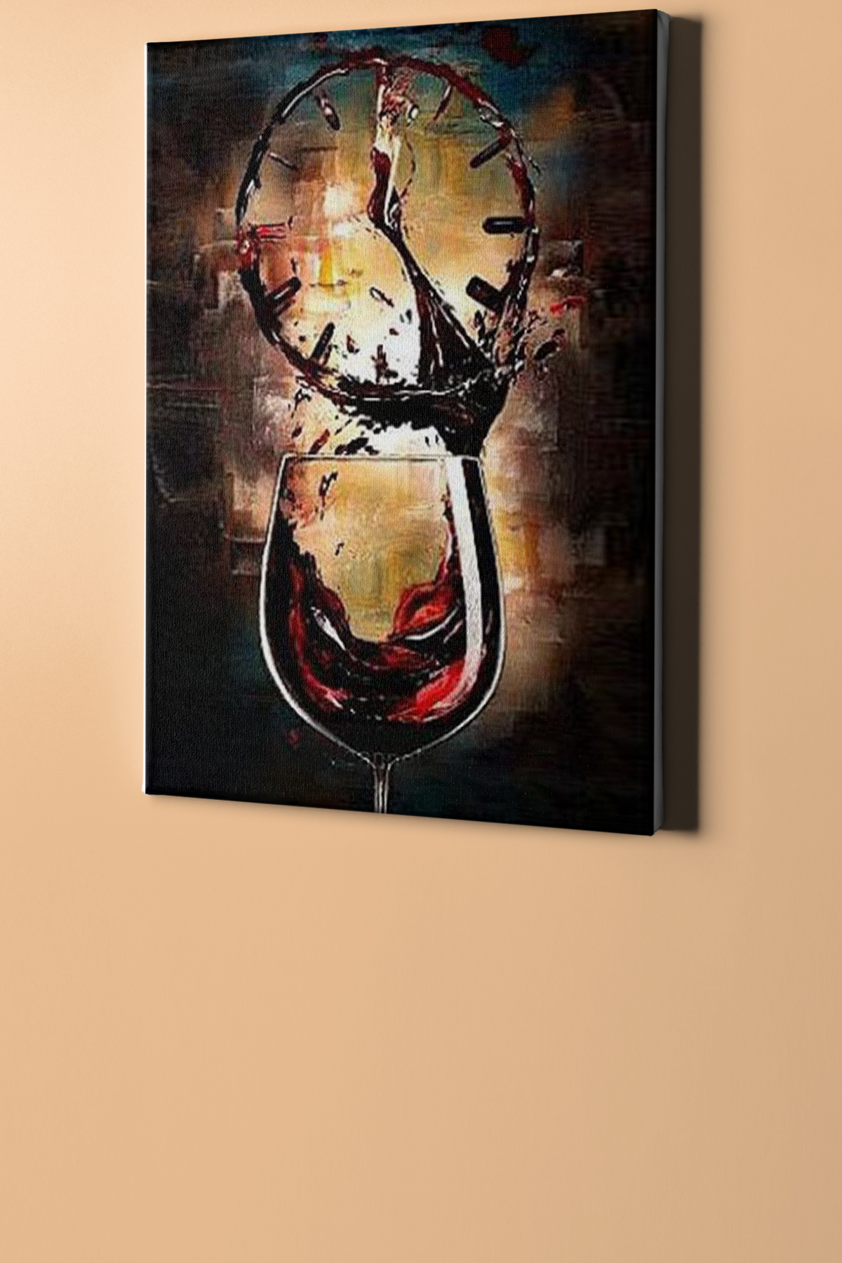 Sayılarla Boyama Seti Çerçeveli Kasnaklı Şarap Ve Zaman - Görsel 2