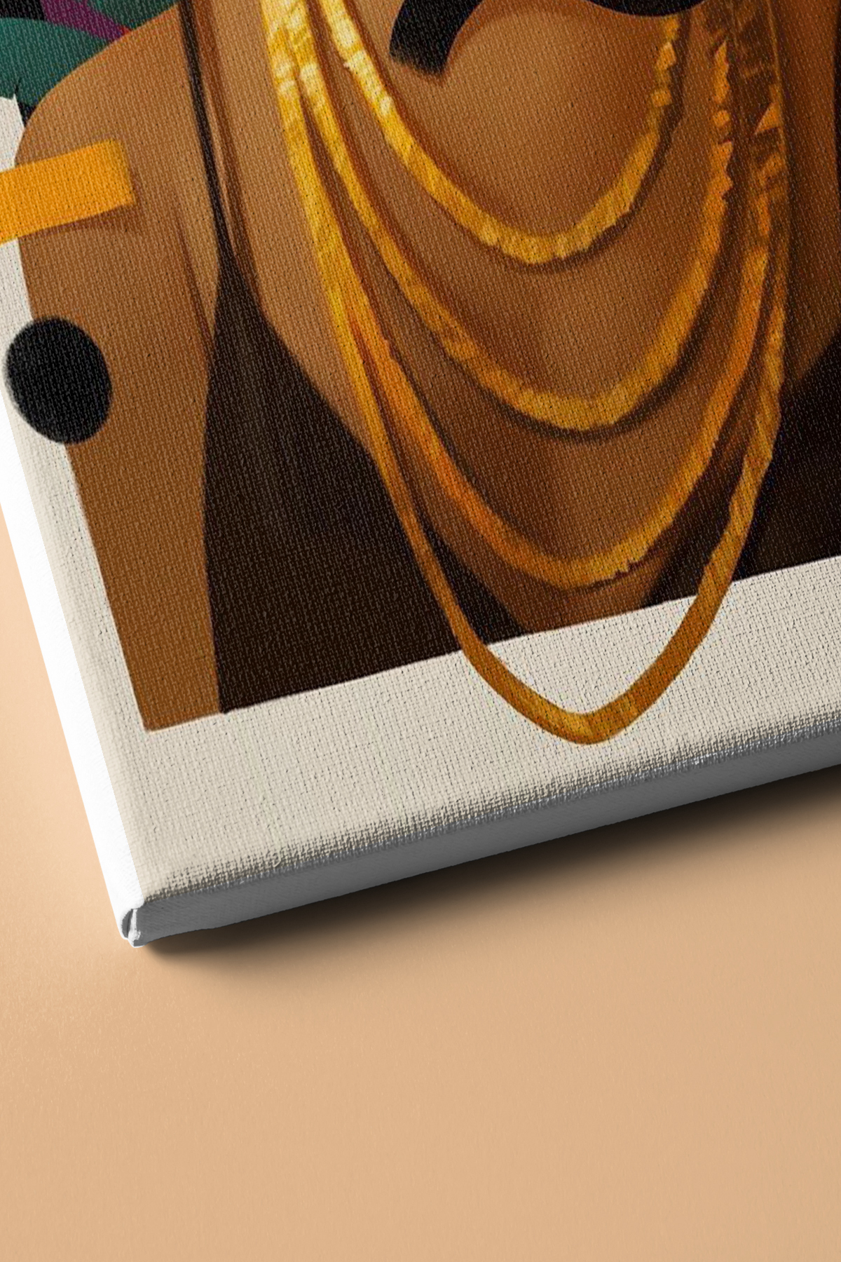 Sayılarla Boyama Seti Çerçeveli Kasnaklı Süslü Kadın - Görsel 3