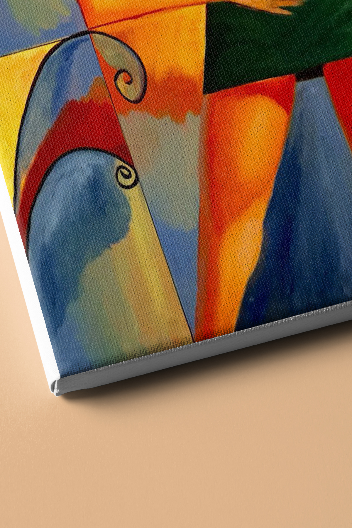 Sayılarla Boyama Seti Çerçeveli Kasnaklı Renkli Sokaktaki Kadın - Görsel 3