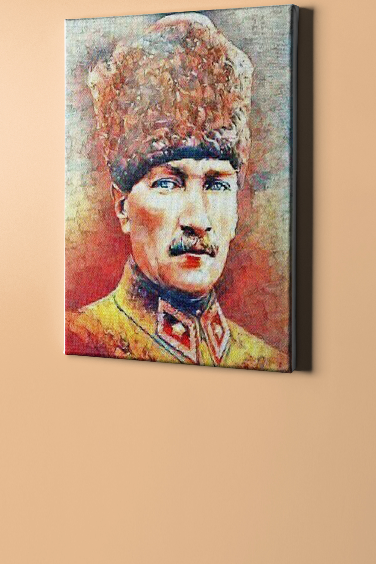 Sayılarla Boyama Seti Çerçeveli Kasnaklı Renkli Atatürk 6 - Görsel 2