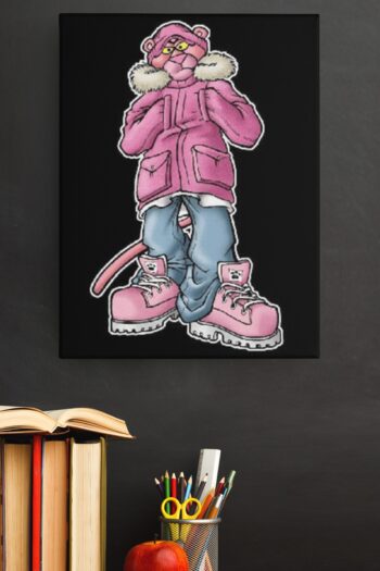 Sayılarla Boyama Seti Kasnaklı Pembe Panter