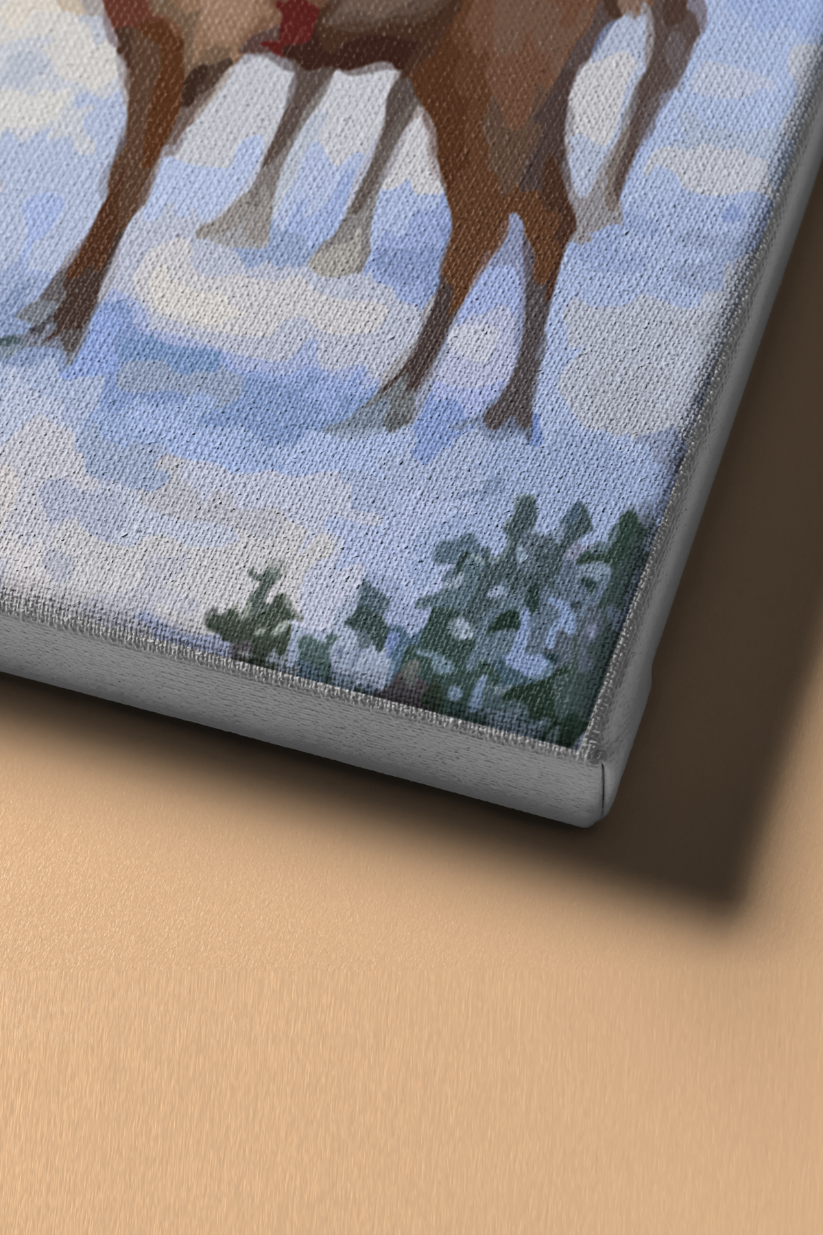 Sayılarla Boyama Seti Kasnaklı Noel Baba Ve Çocuklar - Görsel 4