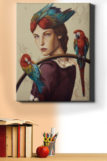 Sayılarla Boyama Seti Kasnaklı Bir Güzelin Kuşları