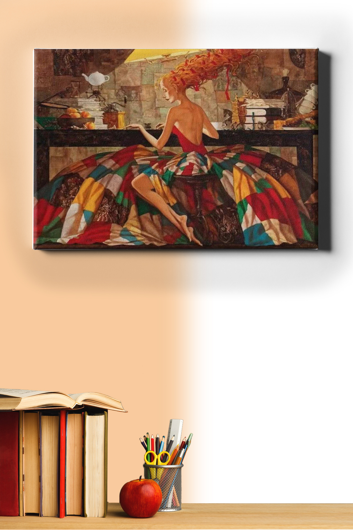 Sayılarla Boyama Seti Kasnaklı Rengarenk Elbise