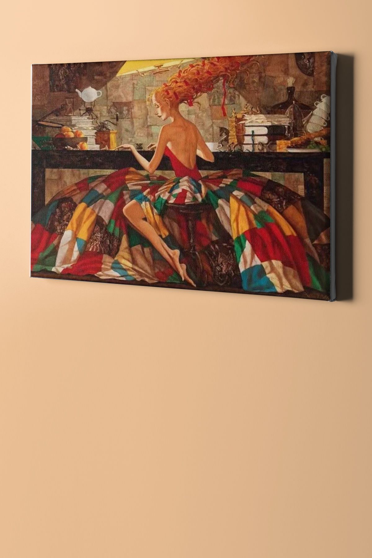 Sayılarla Boyama Seti Kasnaklı Rengarenk Elbise - Görsel 2