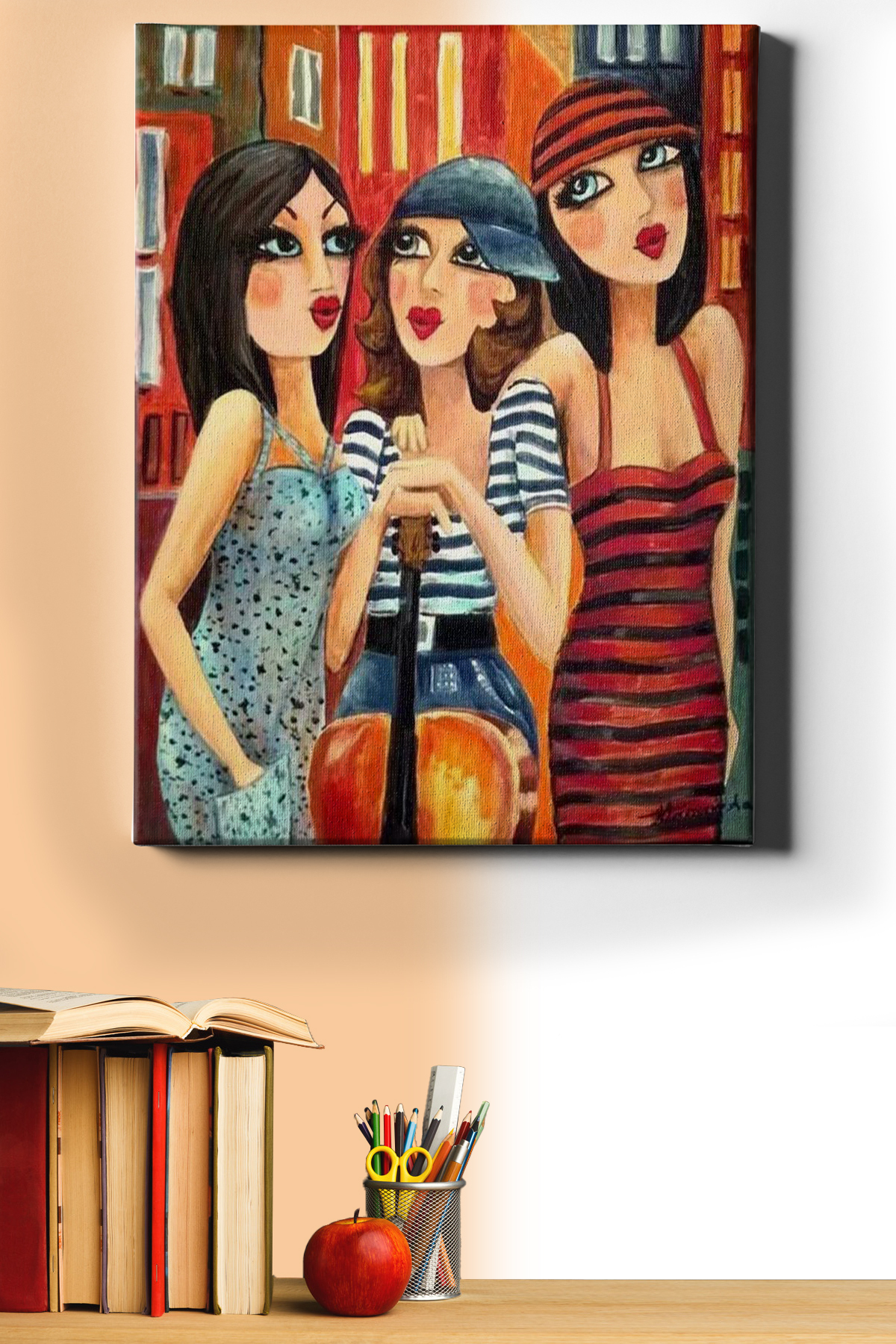 Sayılarla Boyama Seti Kasnaklı Kız Kardeşler