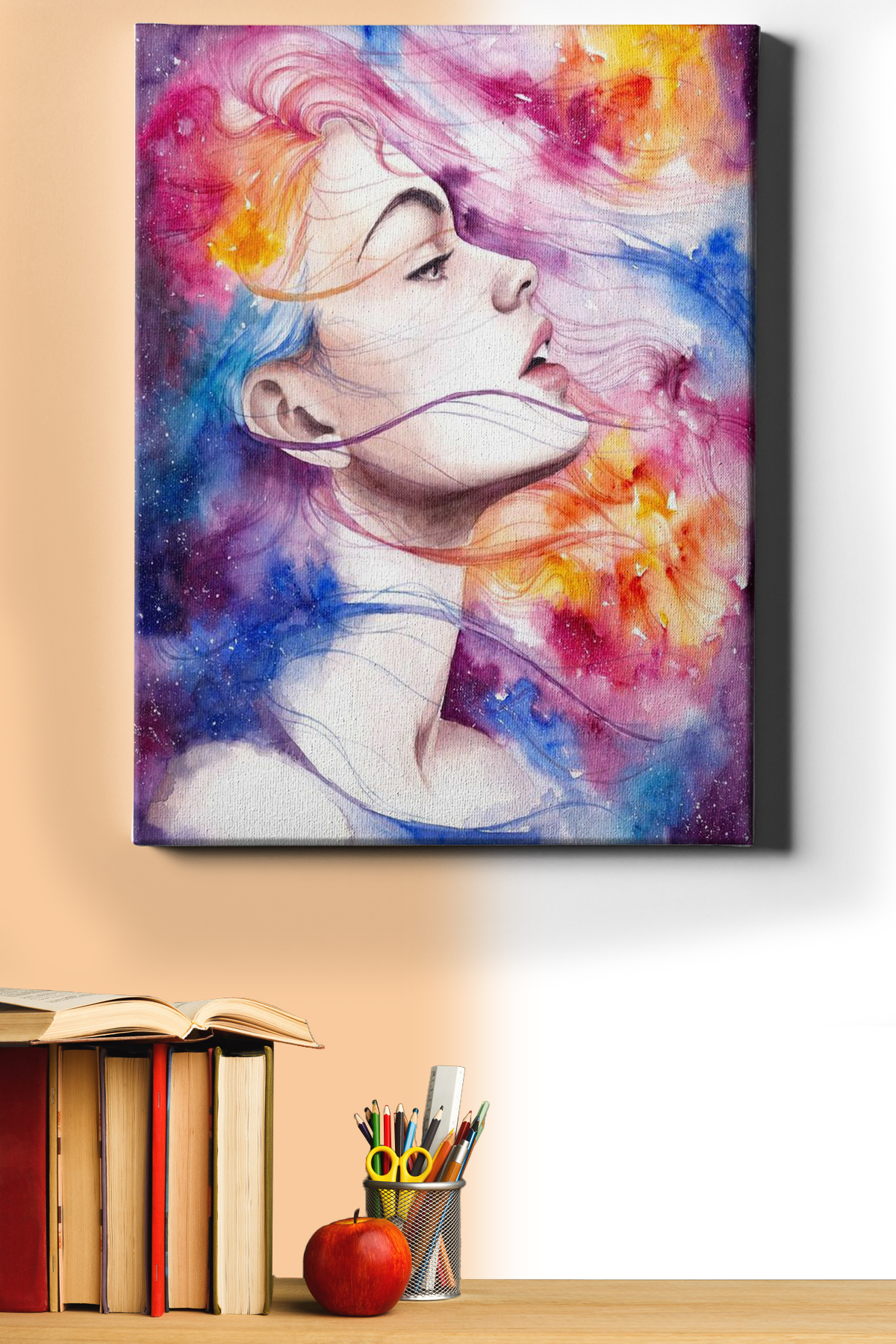 Sayılarla Boyama Seti Kasnaklı Kadının Renkli Rüyası