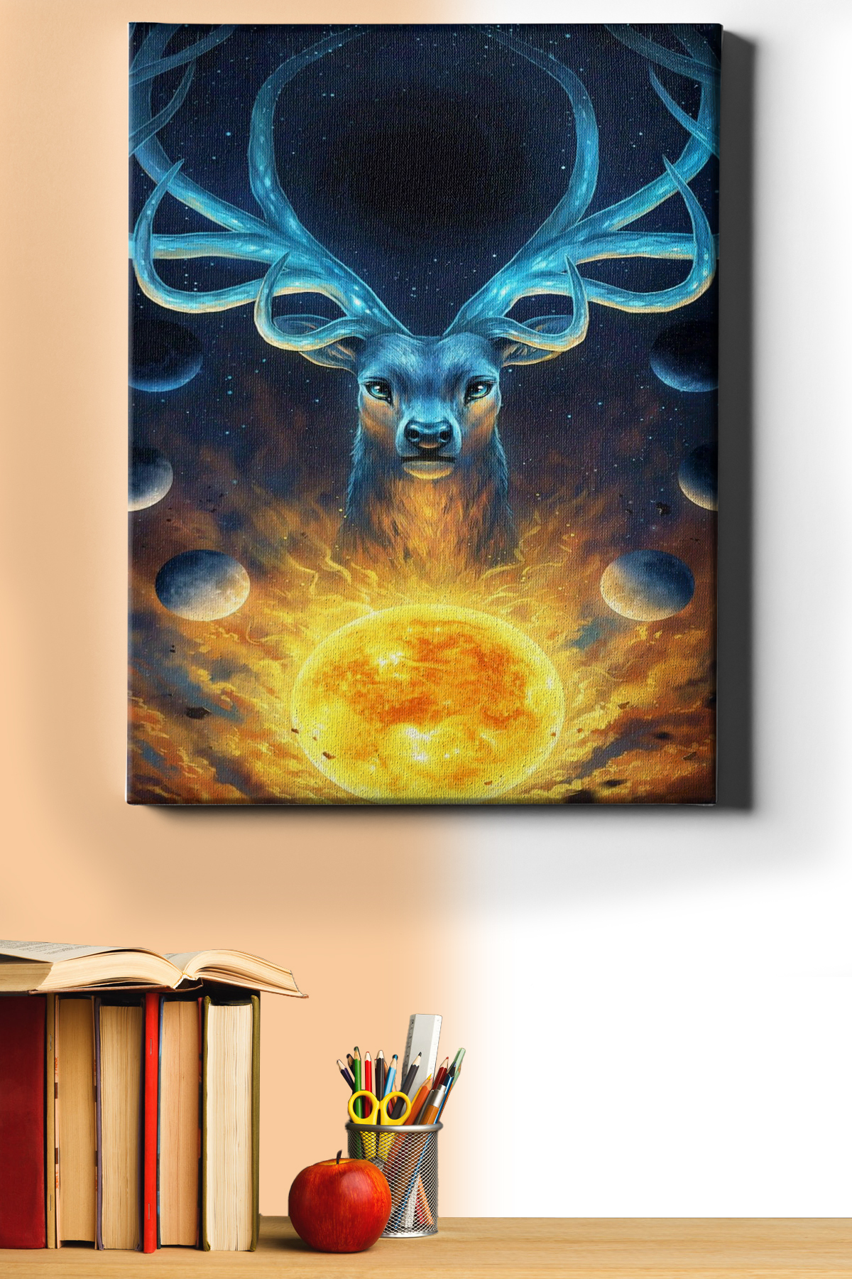 Sayılarla Boyama Seti Kasnaklı Mistik Evren Ve Geyik