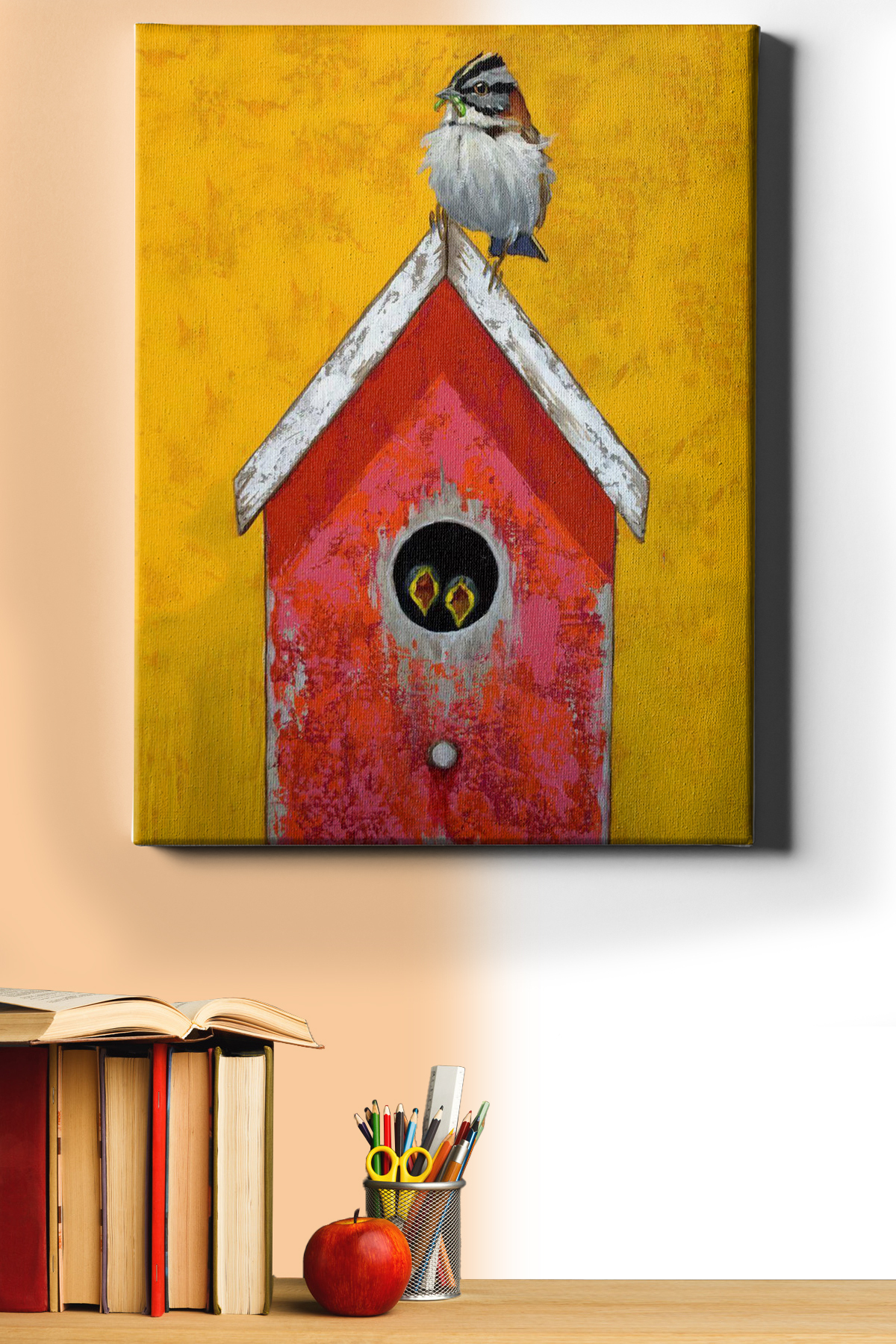 Sayılarla Boyama Seti Kasnaklı Anne Ve Yavru Kuşları