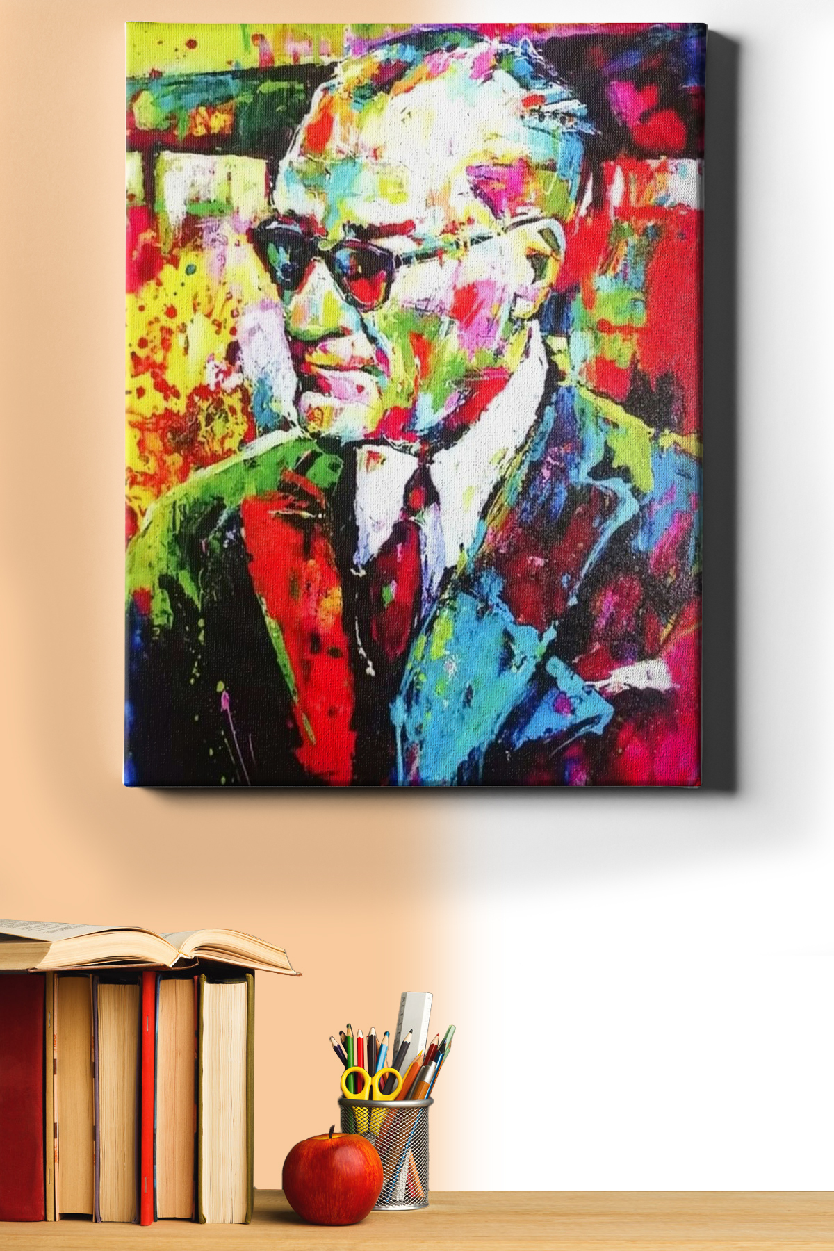 Sayılarla Boyama Seti Kasnaklı Renkli Atatürk 5