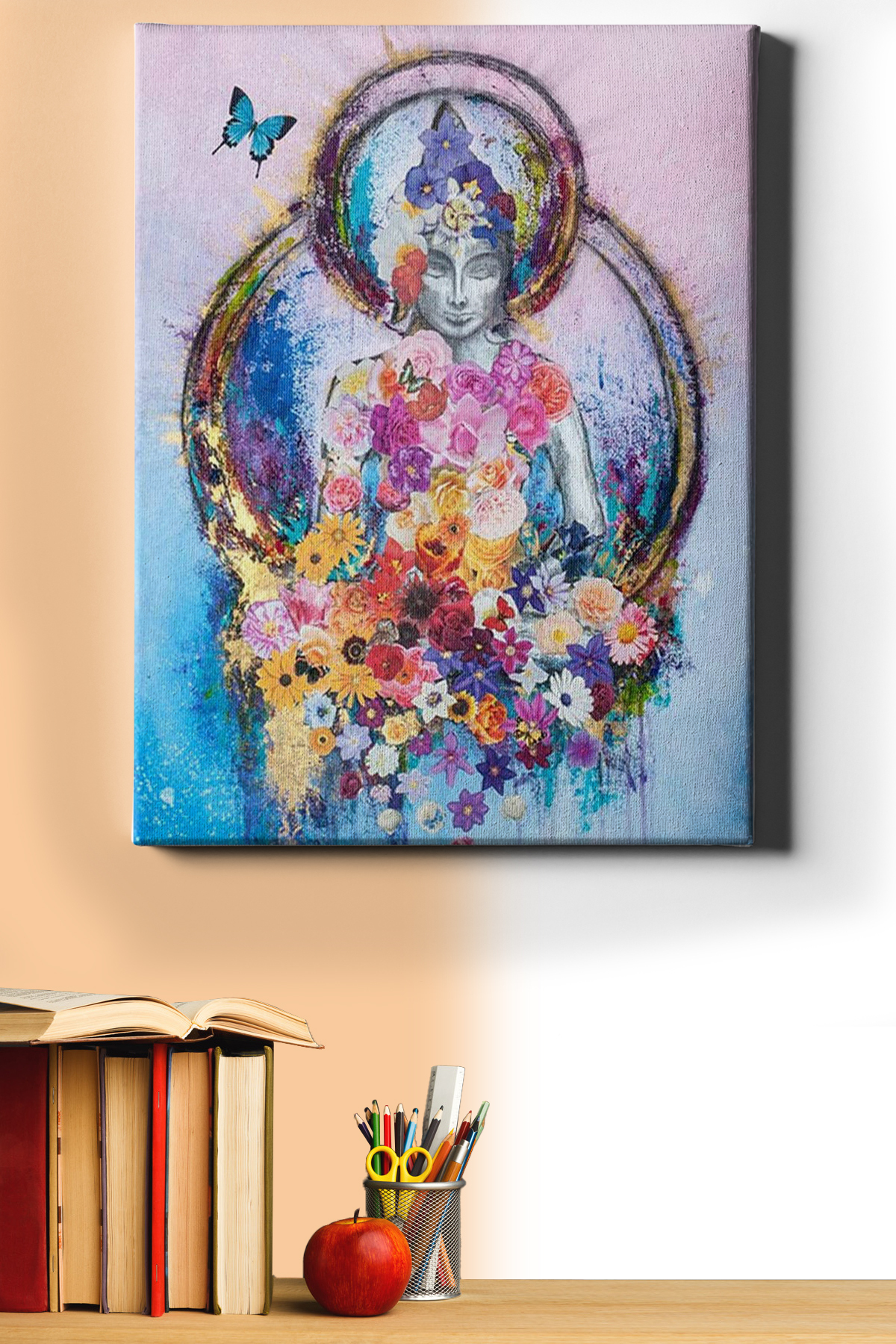 Sayılarla Boyama Seti Kasnaklı Çiçekler