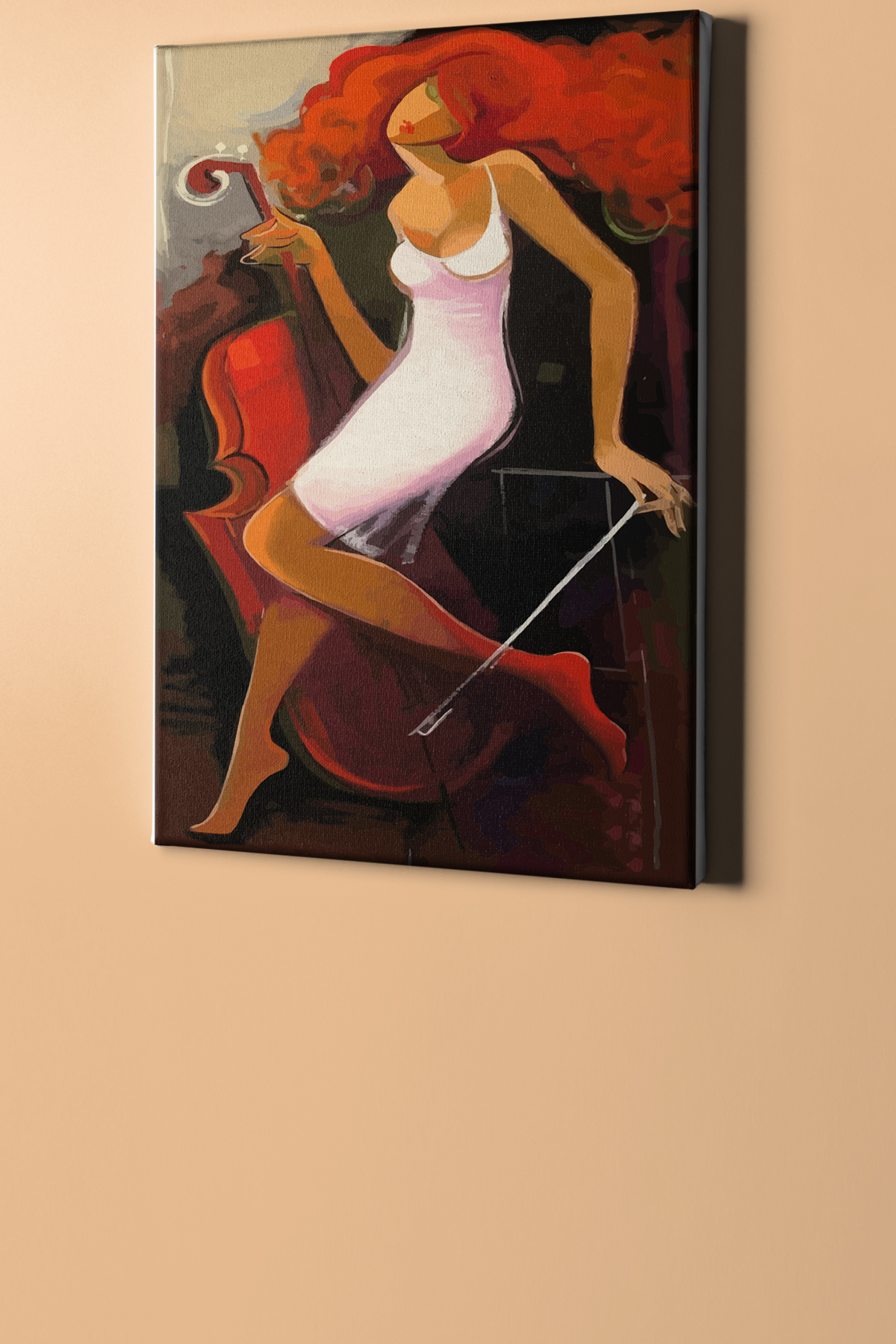 Sayılarla Boyama Seti Kasnaklı Kemancı Kız 2 - Görsel 2