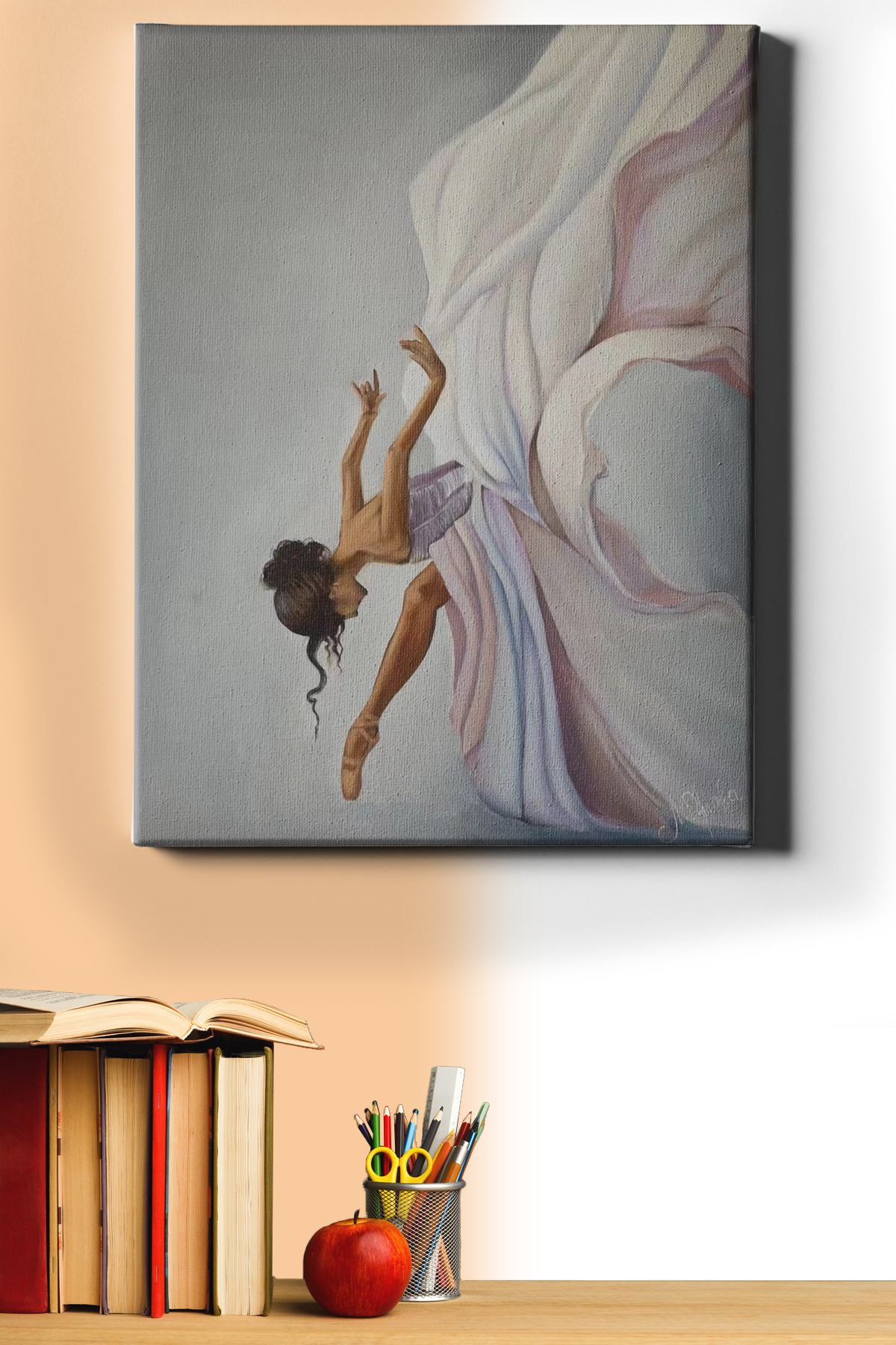 Sayılarla Boyama Seti Kasnaklı Balerin Ve Beyaz Eteği