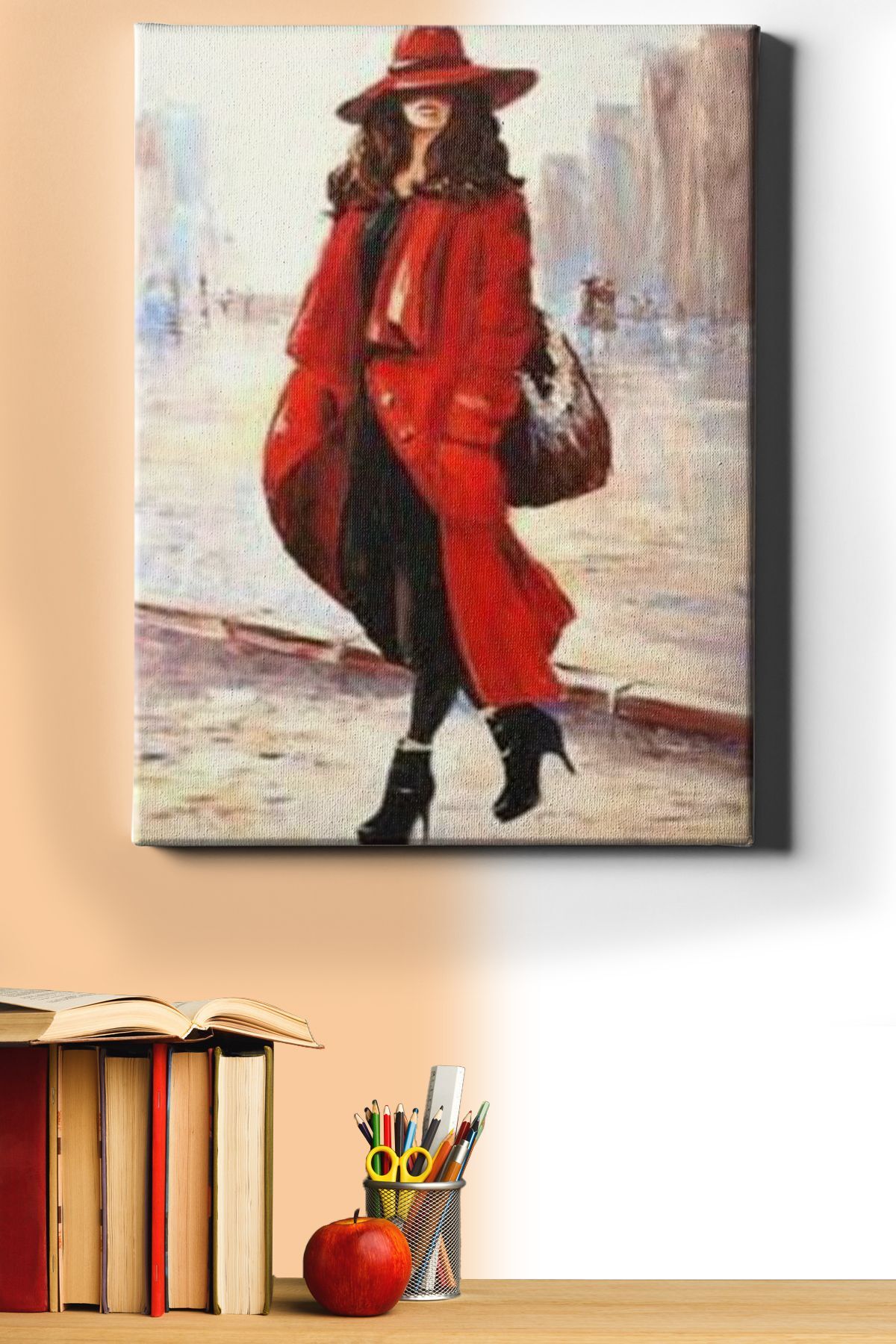 Sayılarla Boyama Seti Kasnaklı Kırımızılı Maskülen