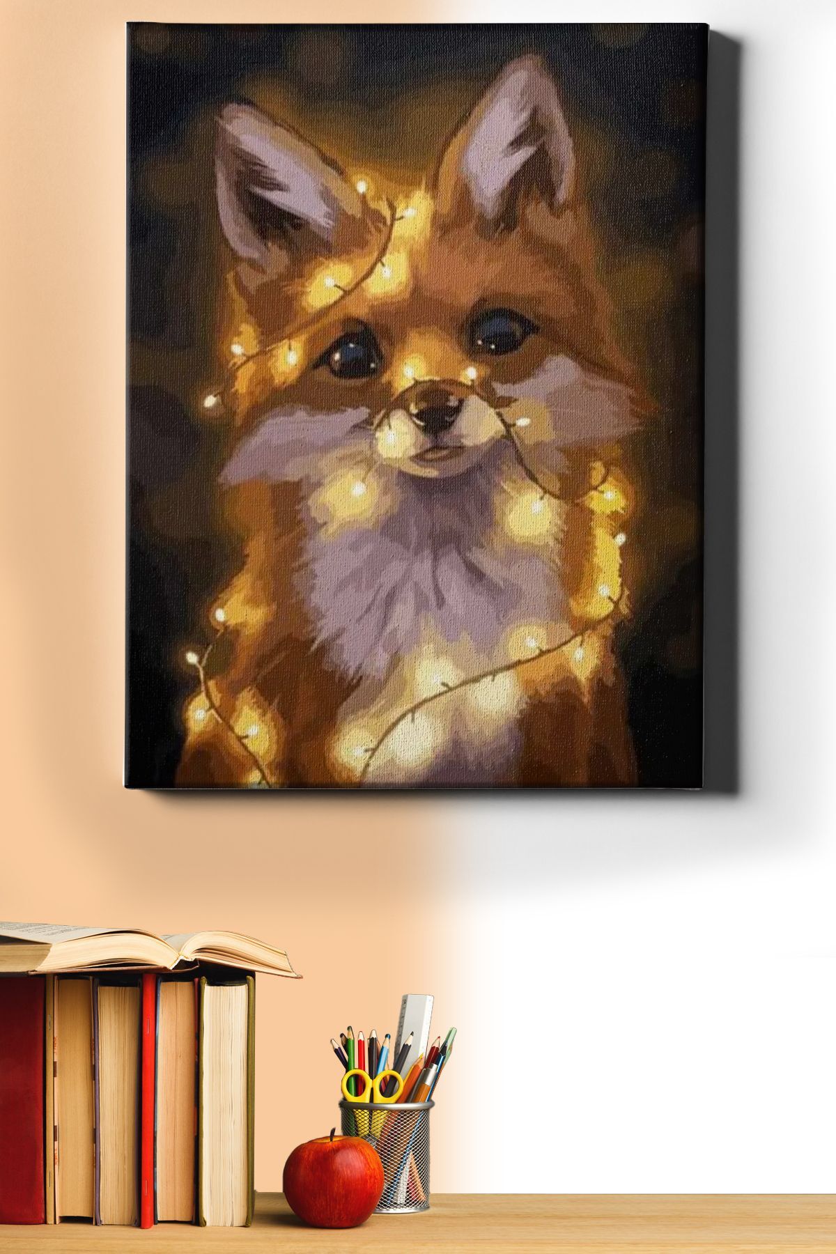 Sayılarla Boyama Seti Kasnaklı Işıltılı Tilki