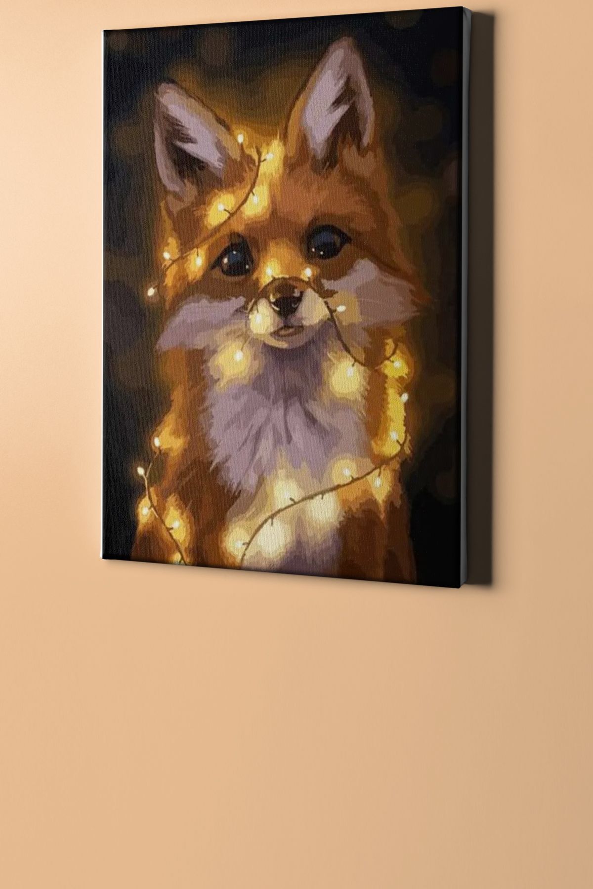 Sayılarla Boyama Seti Kasnaklı Işıltılı Tilki - Görsel 2