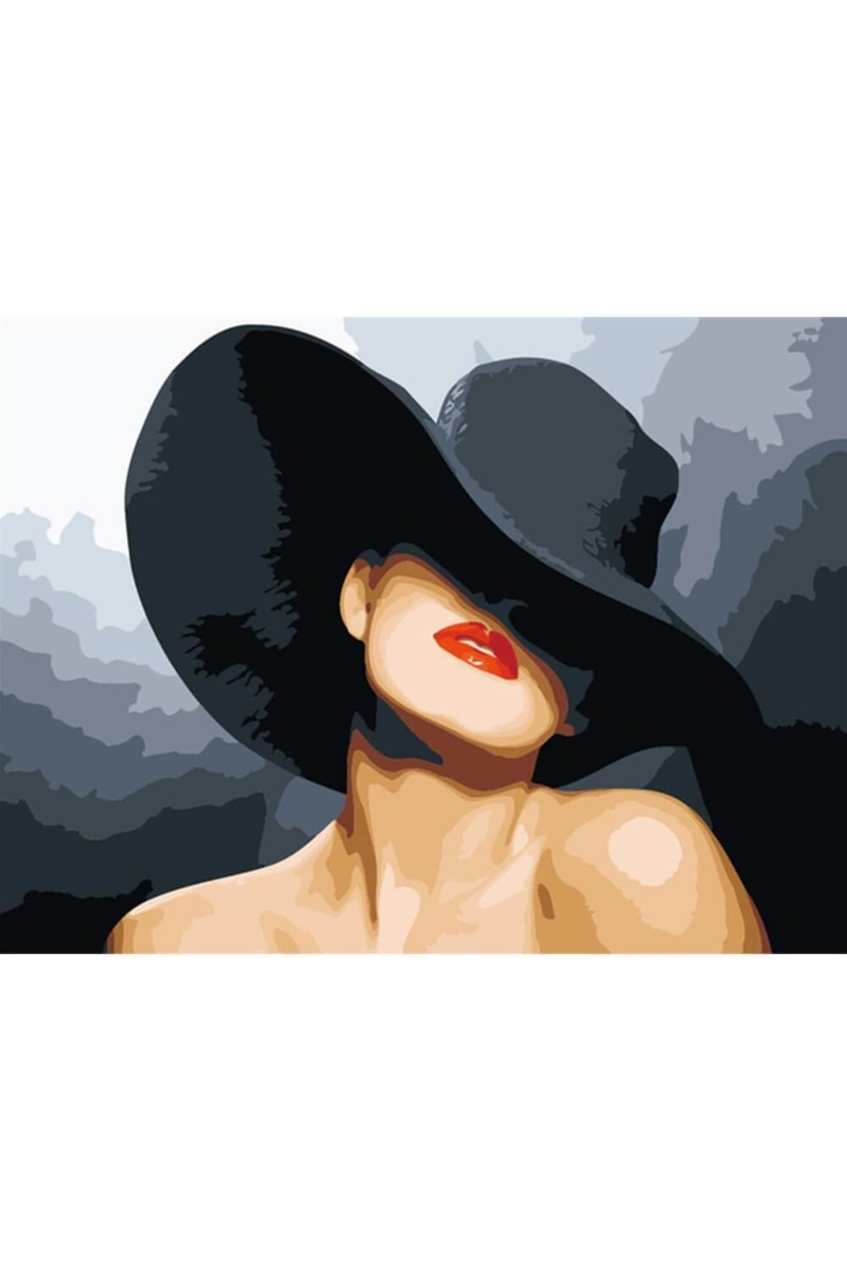 Sayılarla Boyama Seti Kasnaklı Marjinal Kadın - Görsel 2