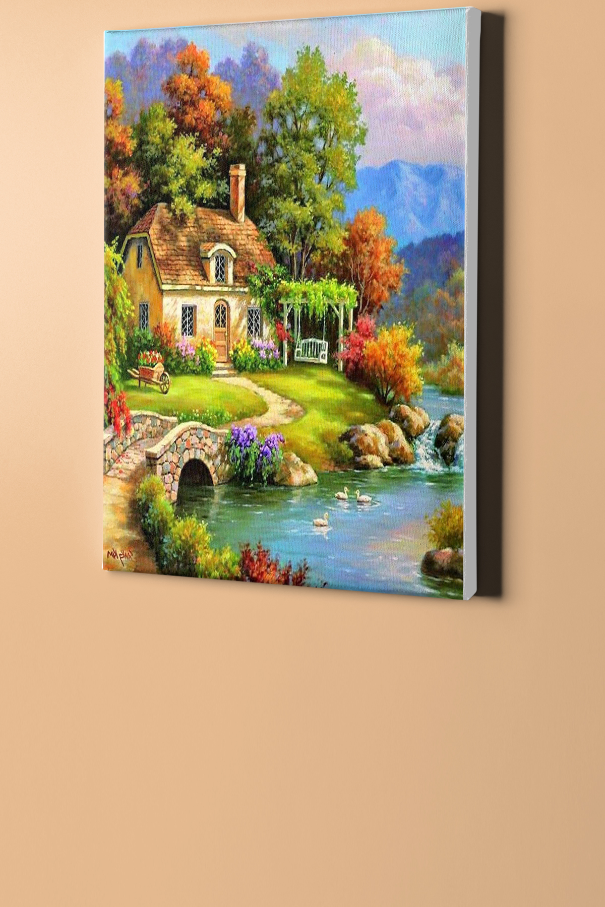 Sayılarla Boyama Seti Kasnaklı Kır Evi - Görsel 2