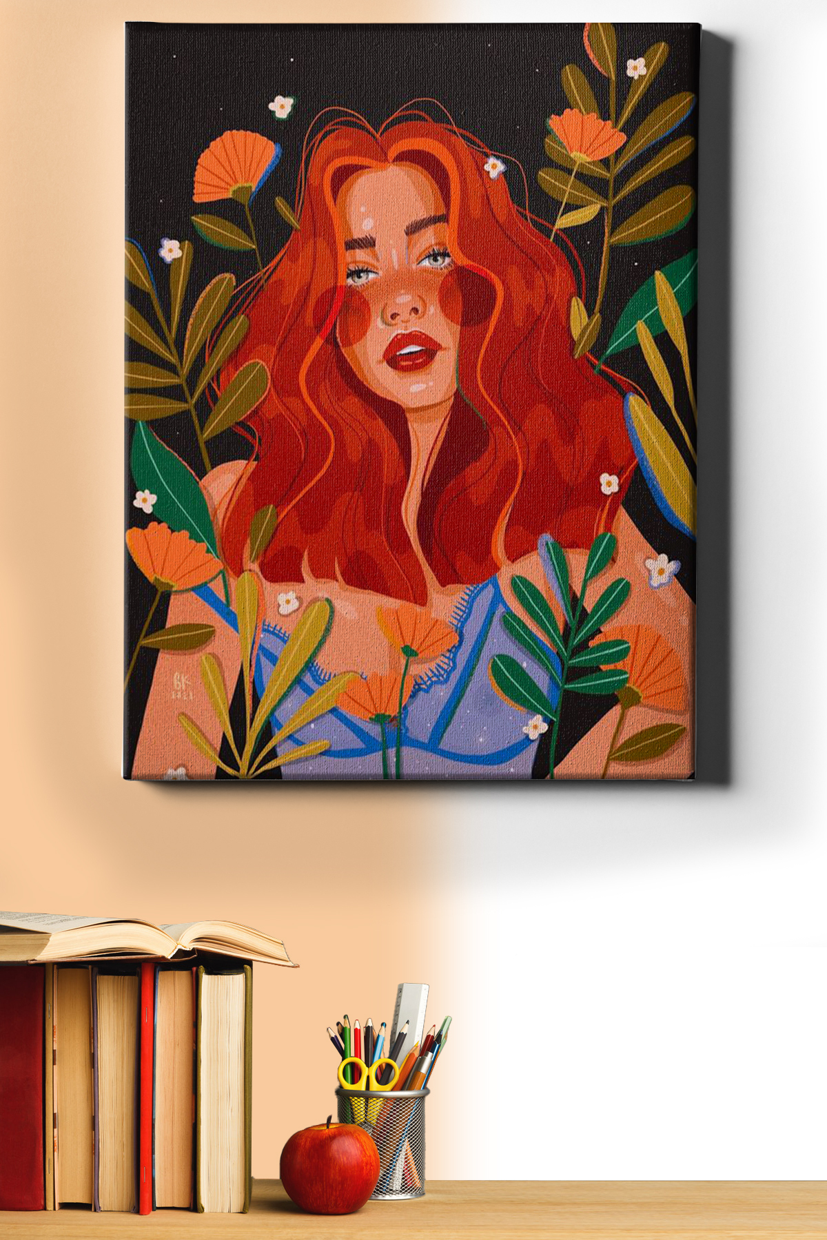 Sayılarla Boyama Seti Kasnaklı Renkli Kız