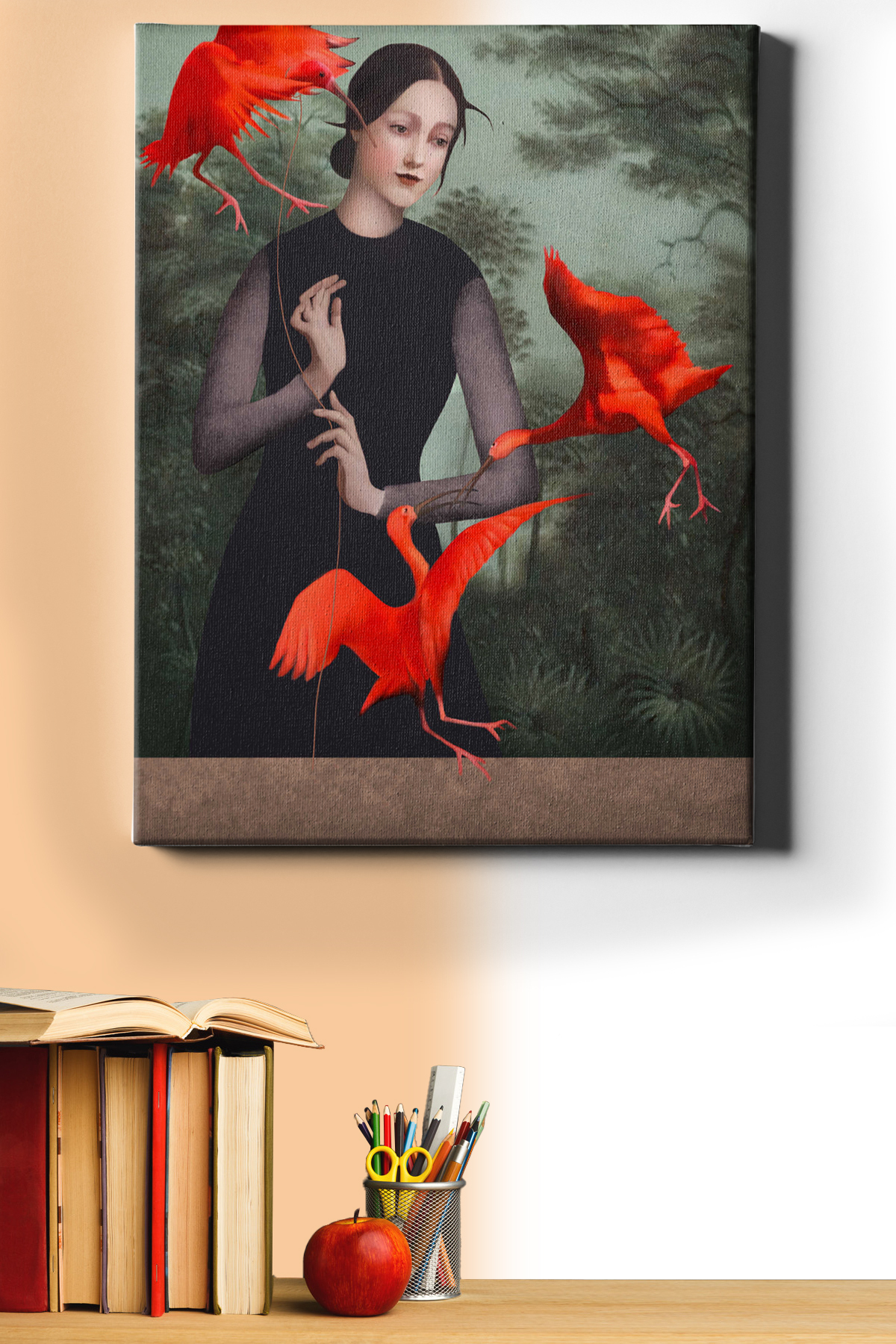 Sayılarla Boyama Seti Kasnaklı Kırmızı Düşler