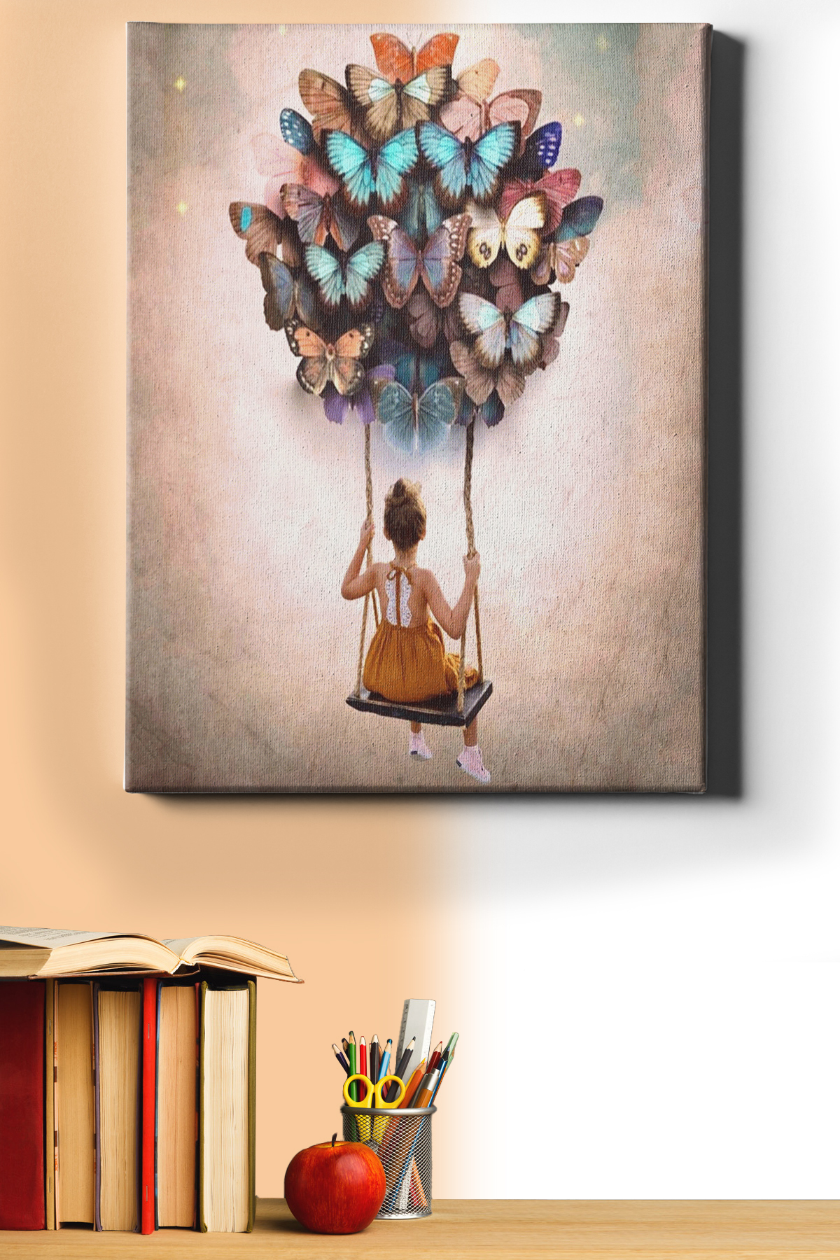 Sayılarla Boyama Seti Kasnaklı Kelebek Salıncağı