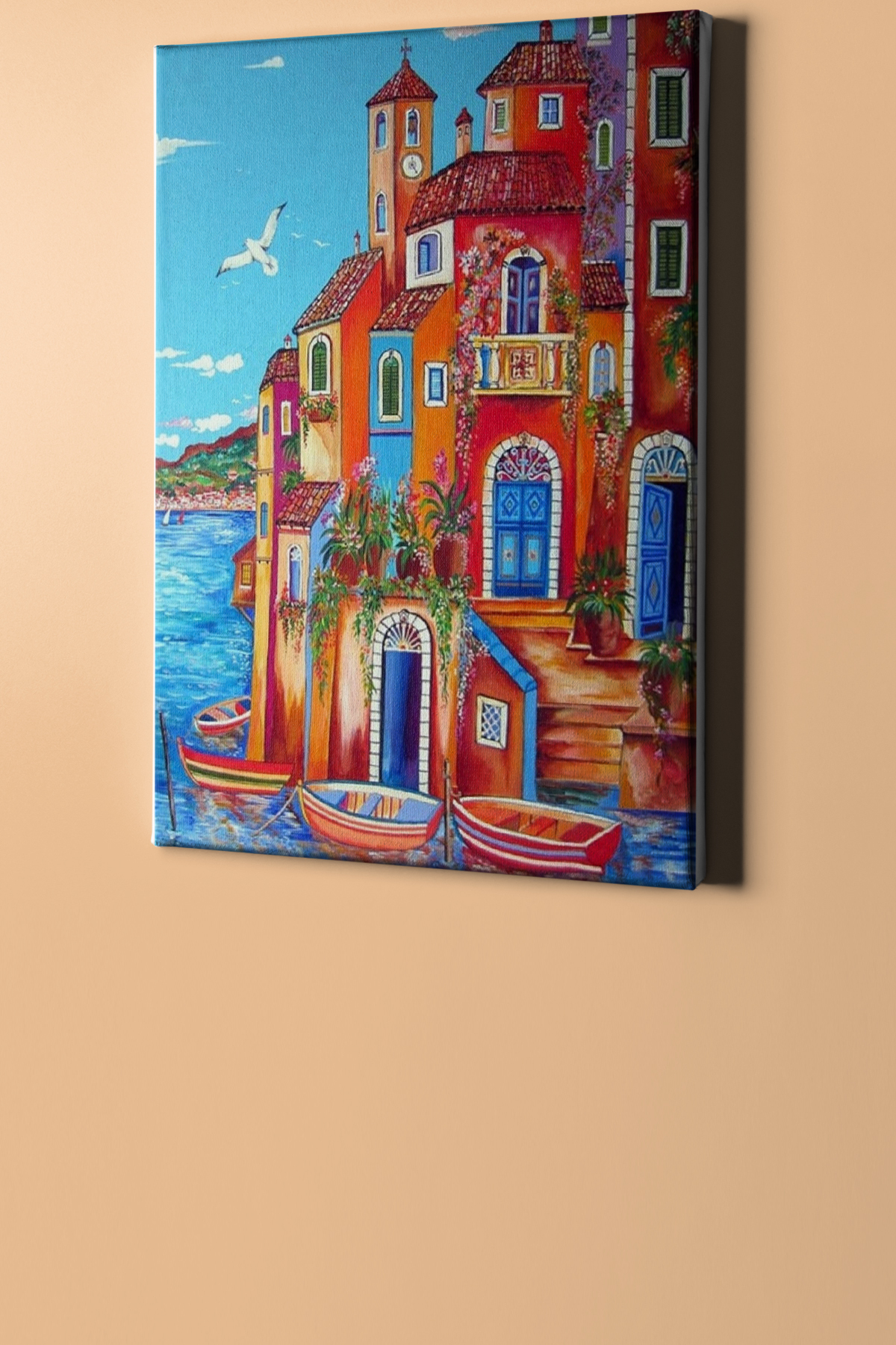 Sayılarla Boyama Seti Kasnaklı Renkli Yalı - Görsel 2