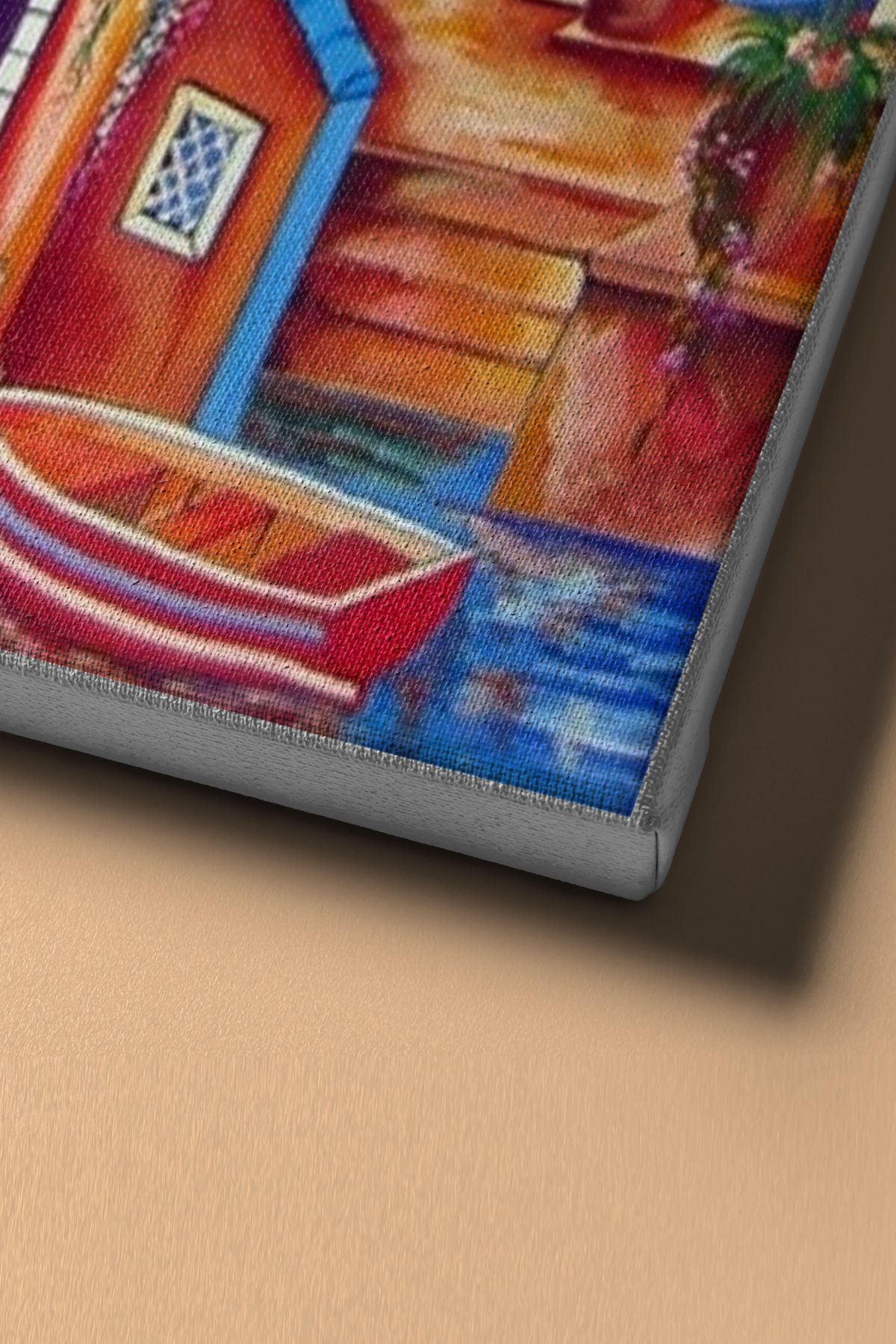 Sayılarla Boyama Seti Kasnaklı Renkli Yalı - Görsel 4