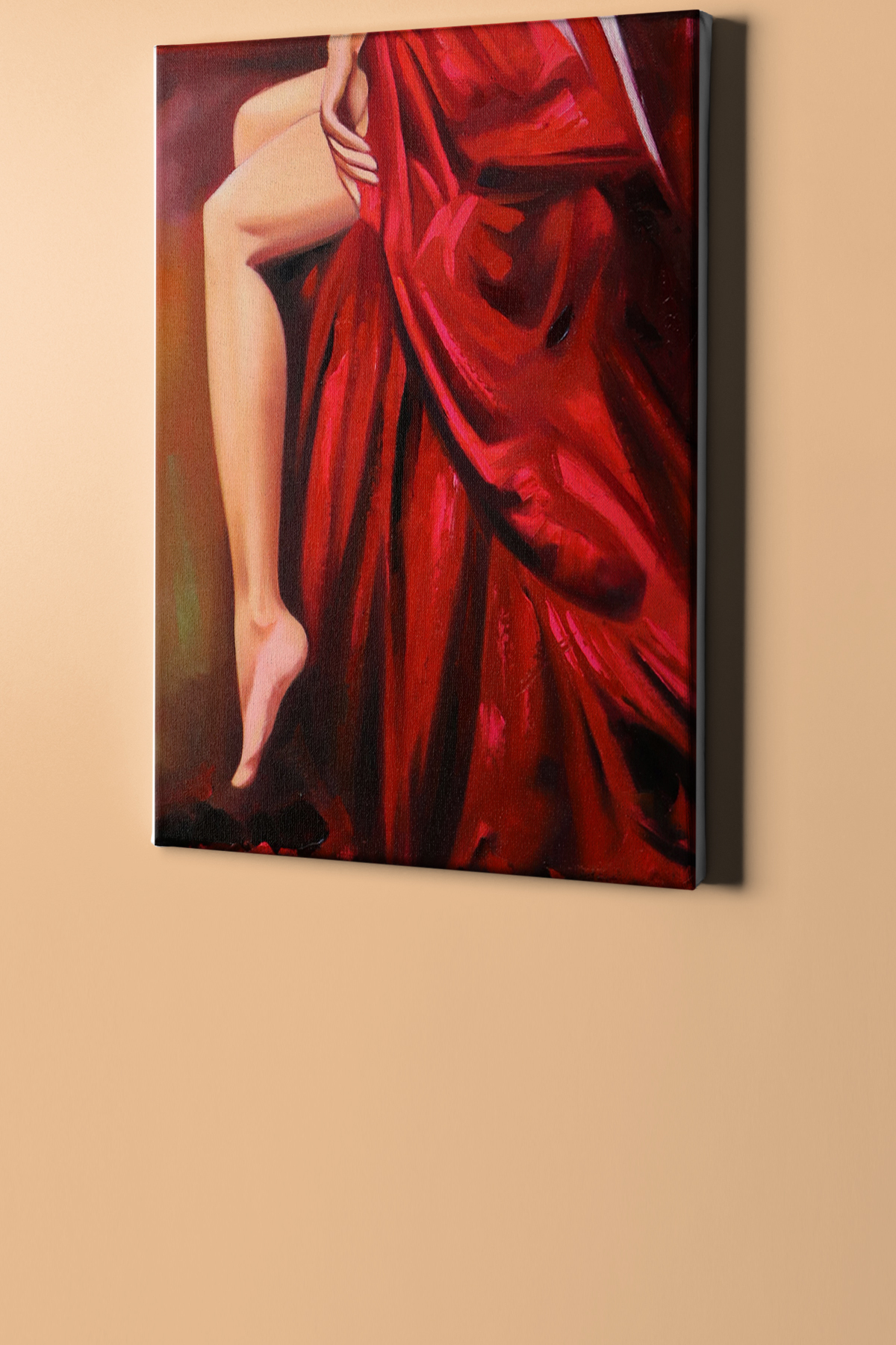 Sayılarla Boyama Seti Kasnaklı Kırmızı Elbise - Görsel 2