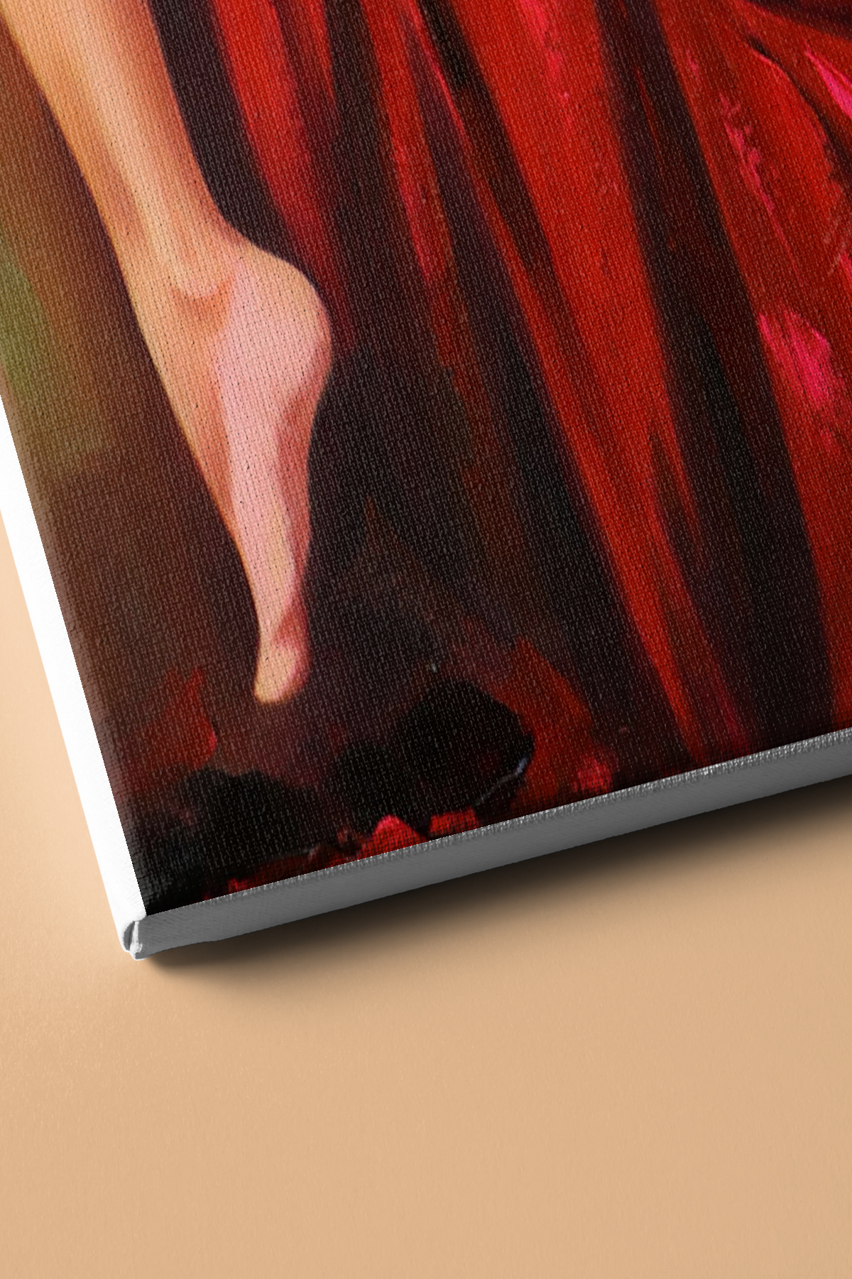 Sayılarla Boyama Seti Kasnaklı Kırmızı Elbise - Görsel 3