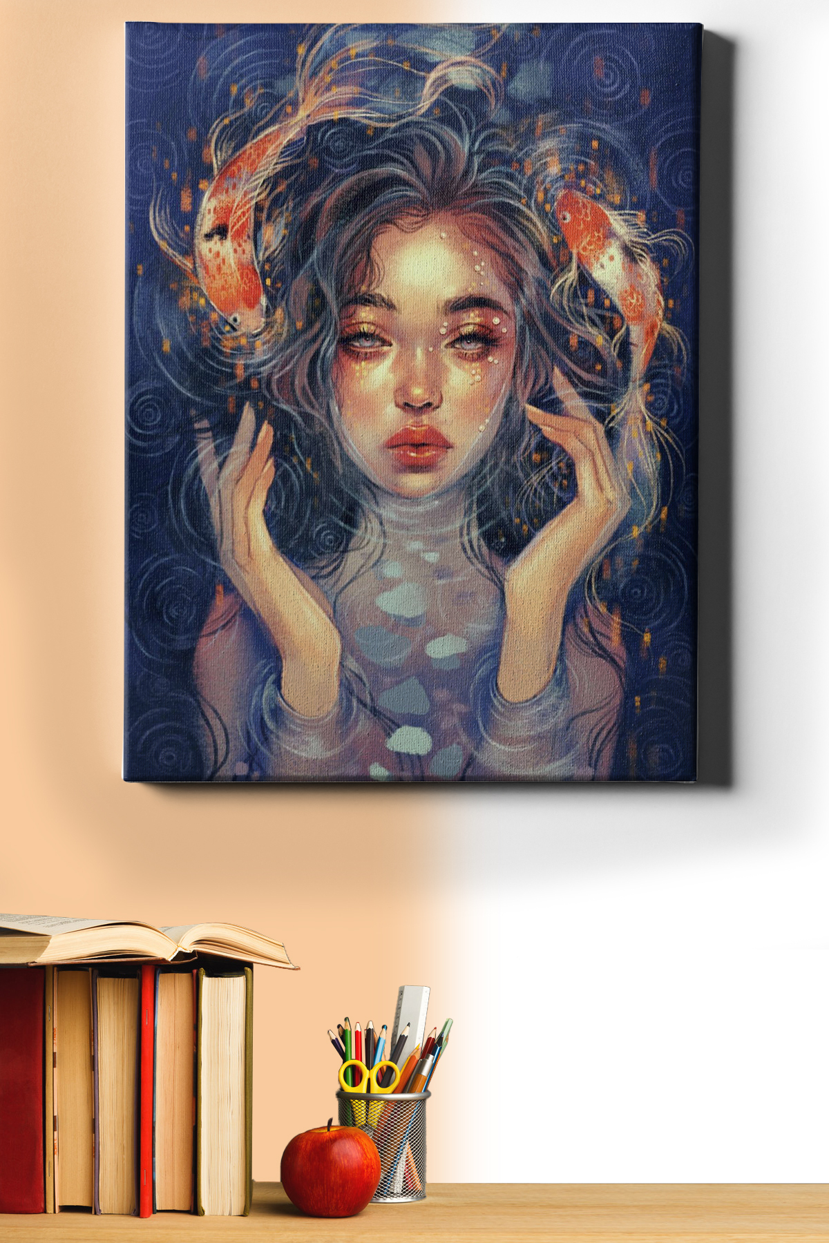 Sayılarla Boyama Seti Kasnaklı Balık Kadını 2