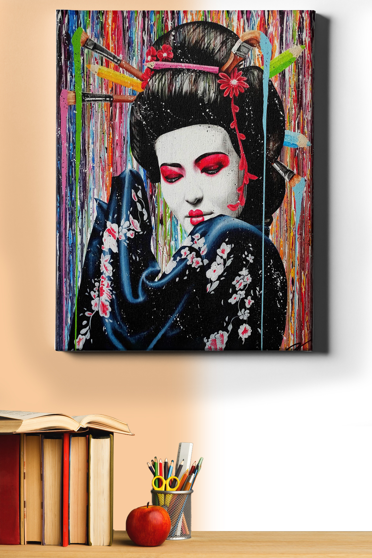 Sayılarla Boyama Seti Kasnaklı Boyalı Kadın