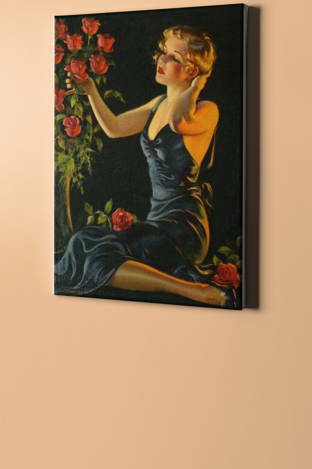 Sayılarla Boyama Seti Kasnaklı Güllerin Içindeki Kadın - Görsel 2