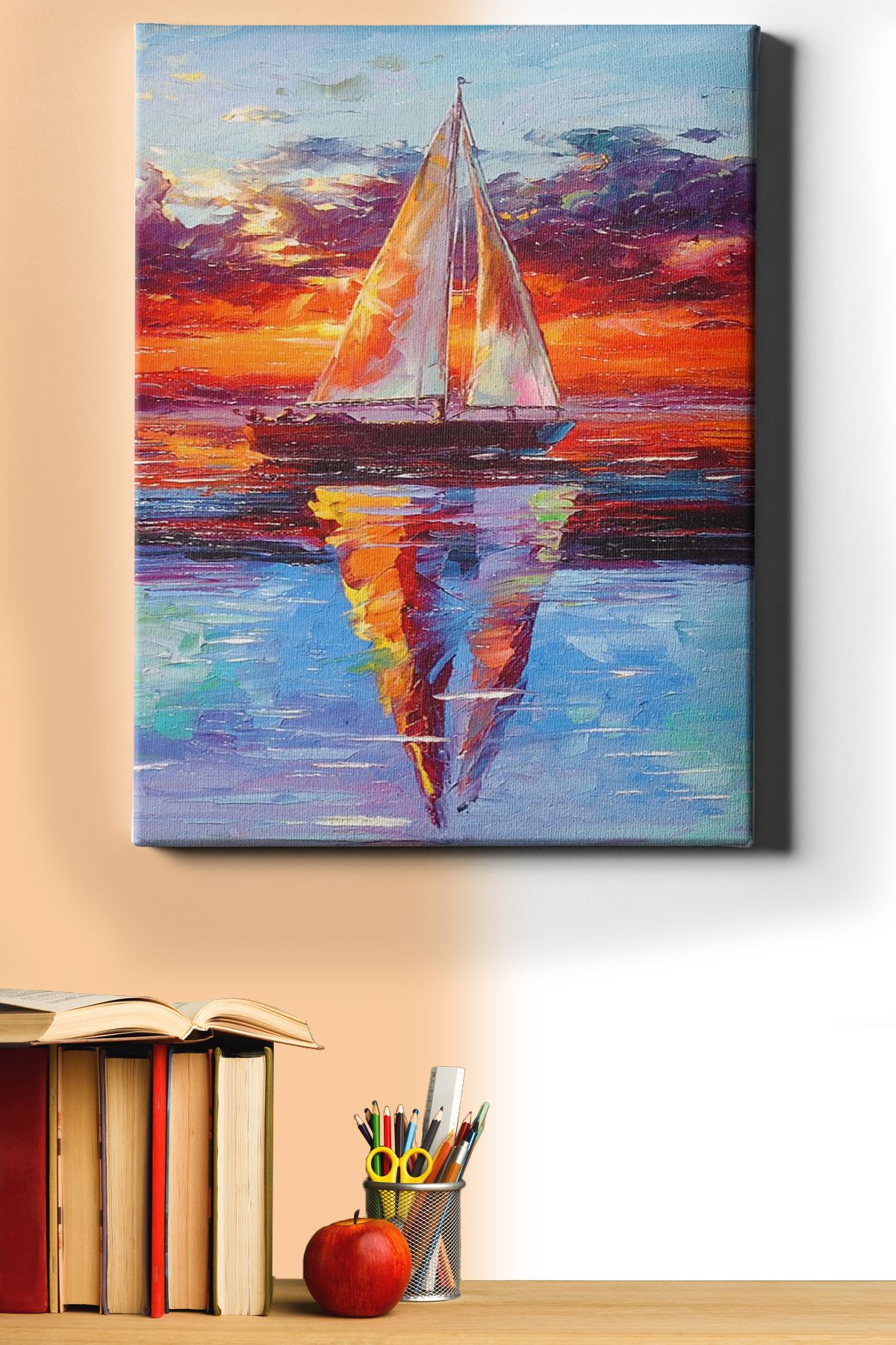 Sayılarla Boyama Seti Kasnaklı Yelkenli Renkleri