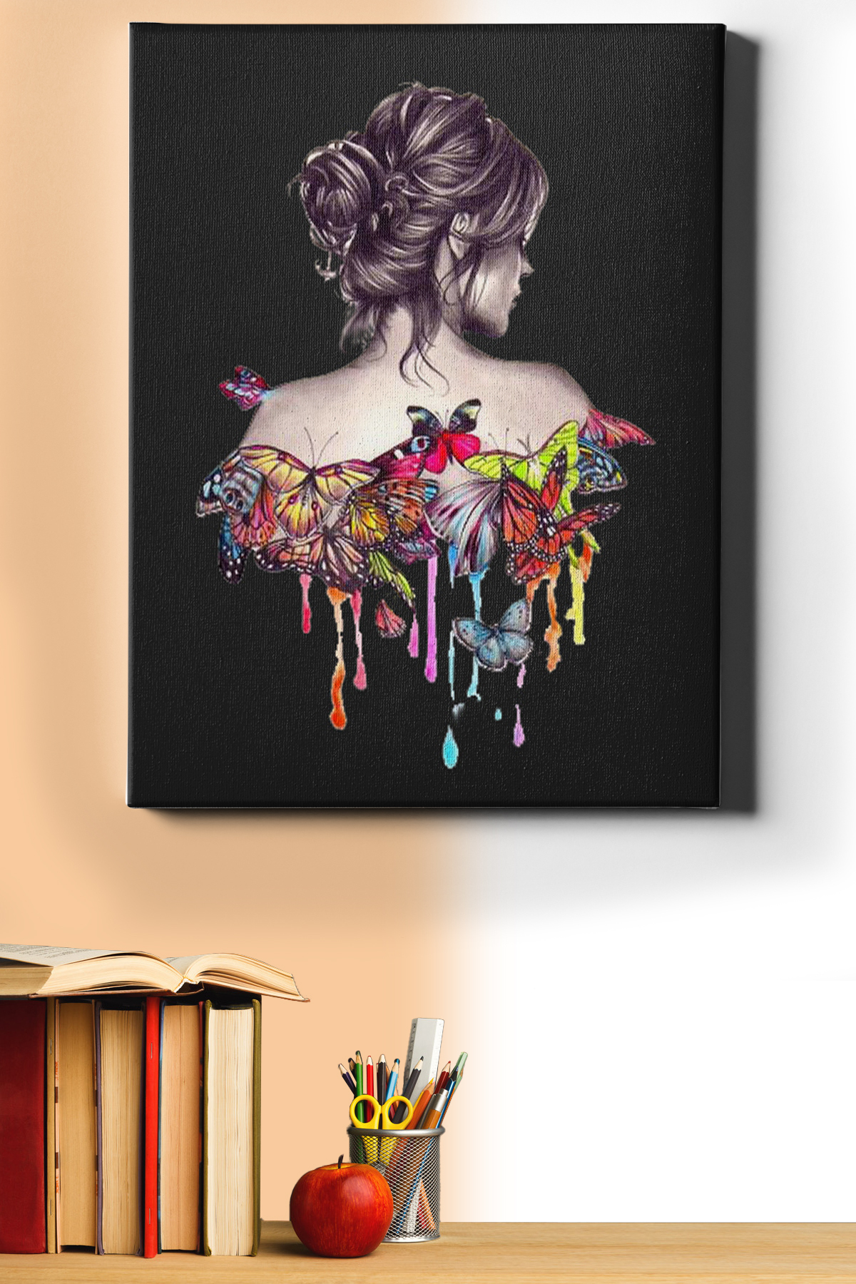 Sayılarla Boyama Seti Kasnaklı Kadın Kelebek Sırrı