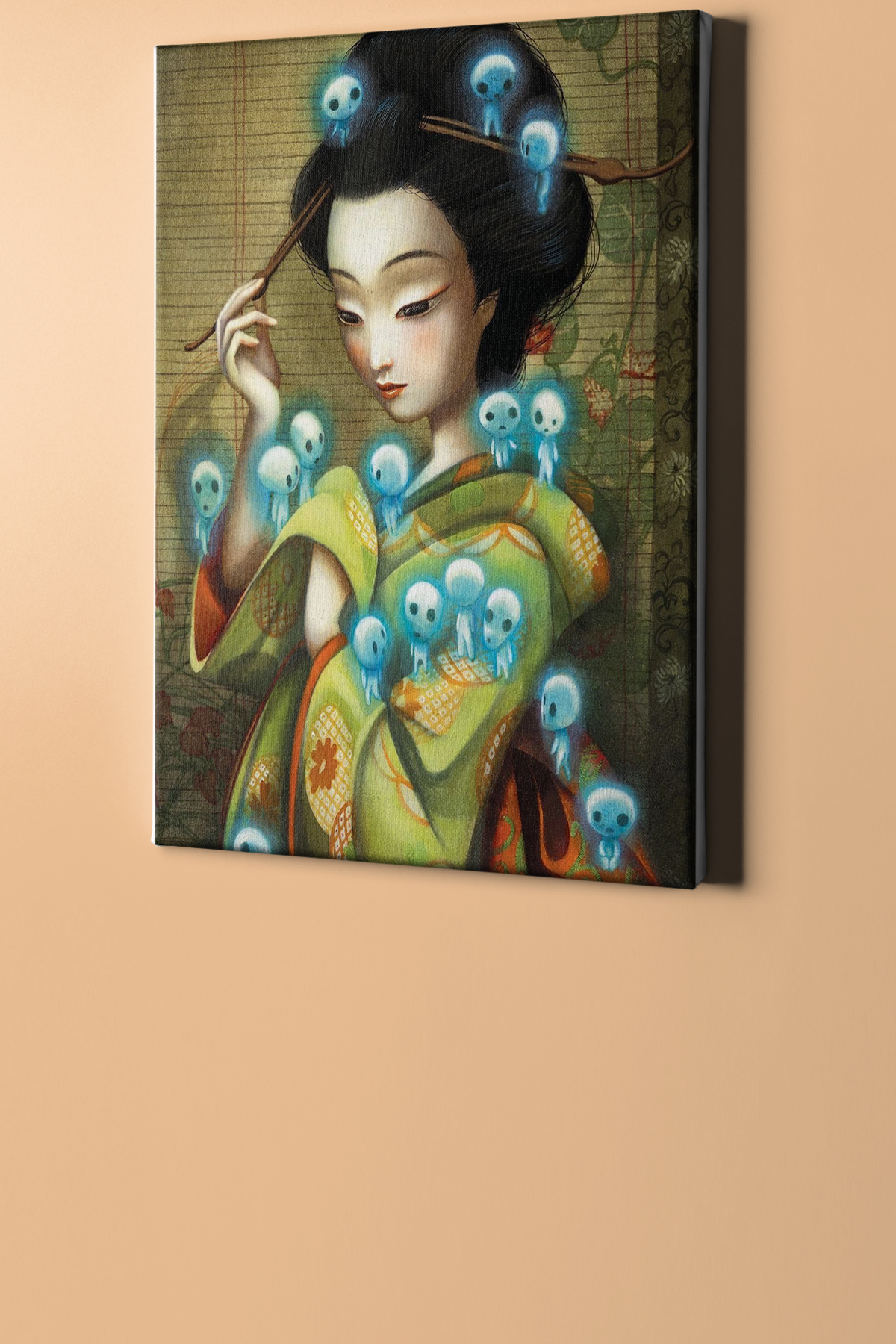 Sayılarla Boyama Seti Kasnaklı Japon Kadının Perileri - Görsel 2