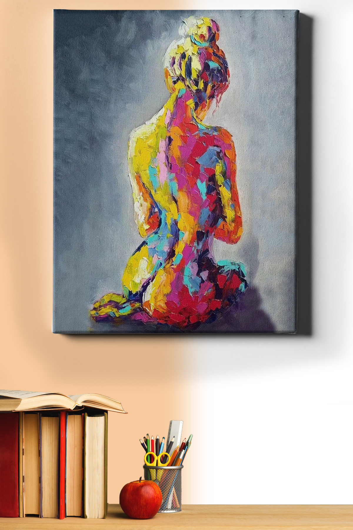 Sayılarla Boyama Seti Kasnaklı Renkli Kadın 8