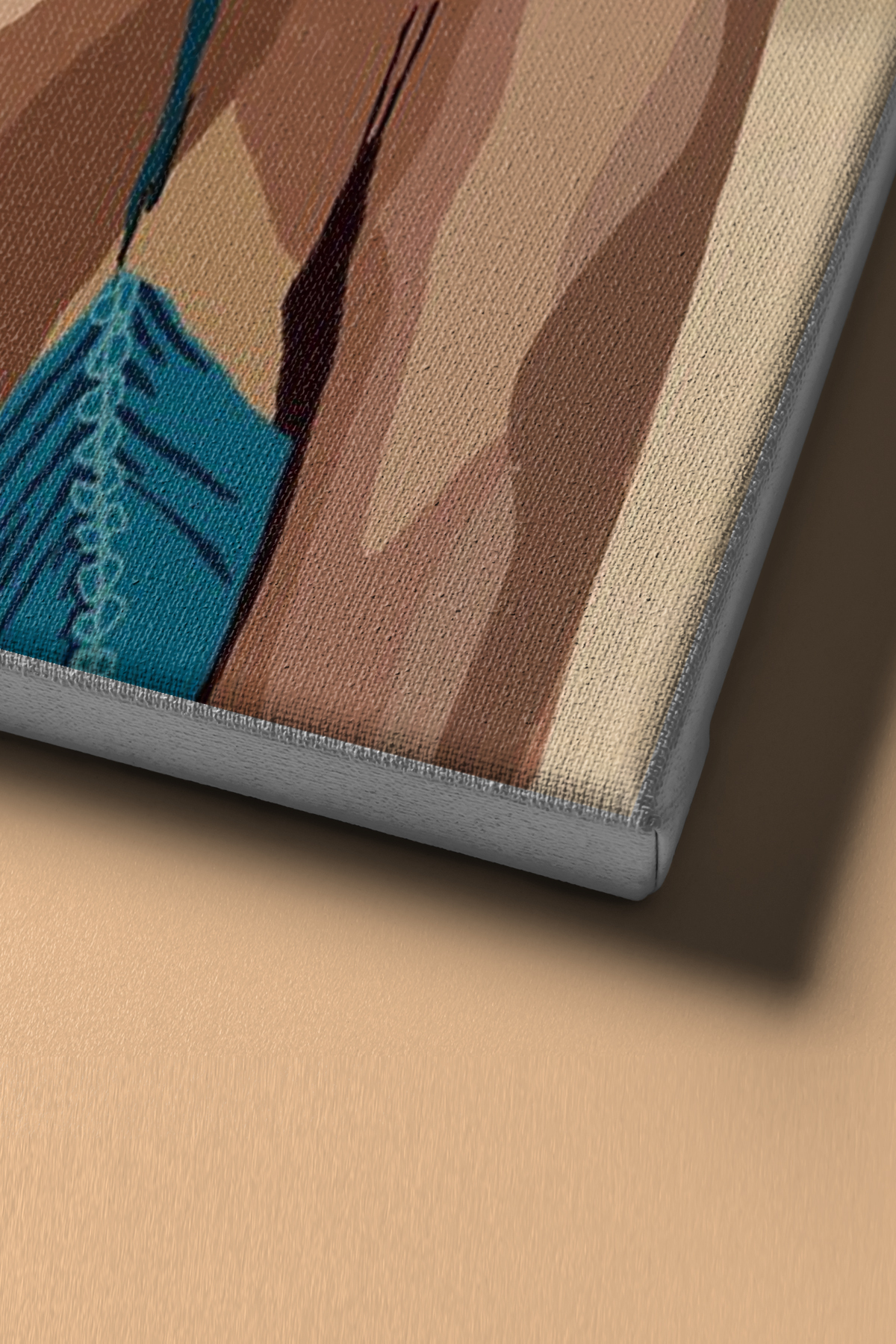 Sayılarla Boyama Seti Çerçevesiz Pastel Renk Kadın - Görsel 4